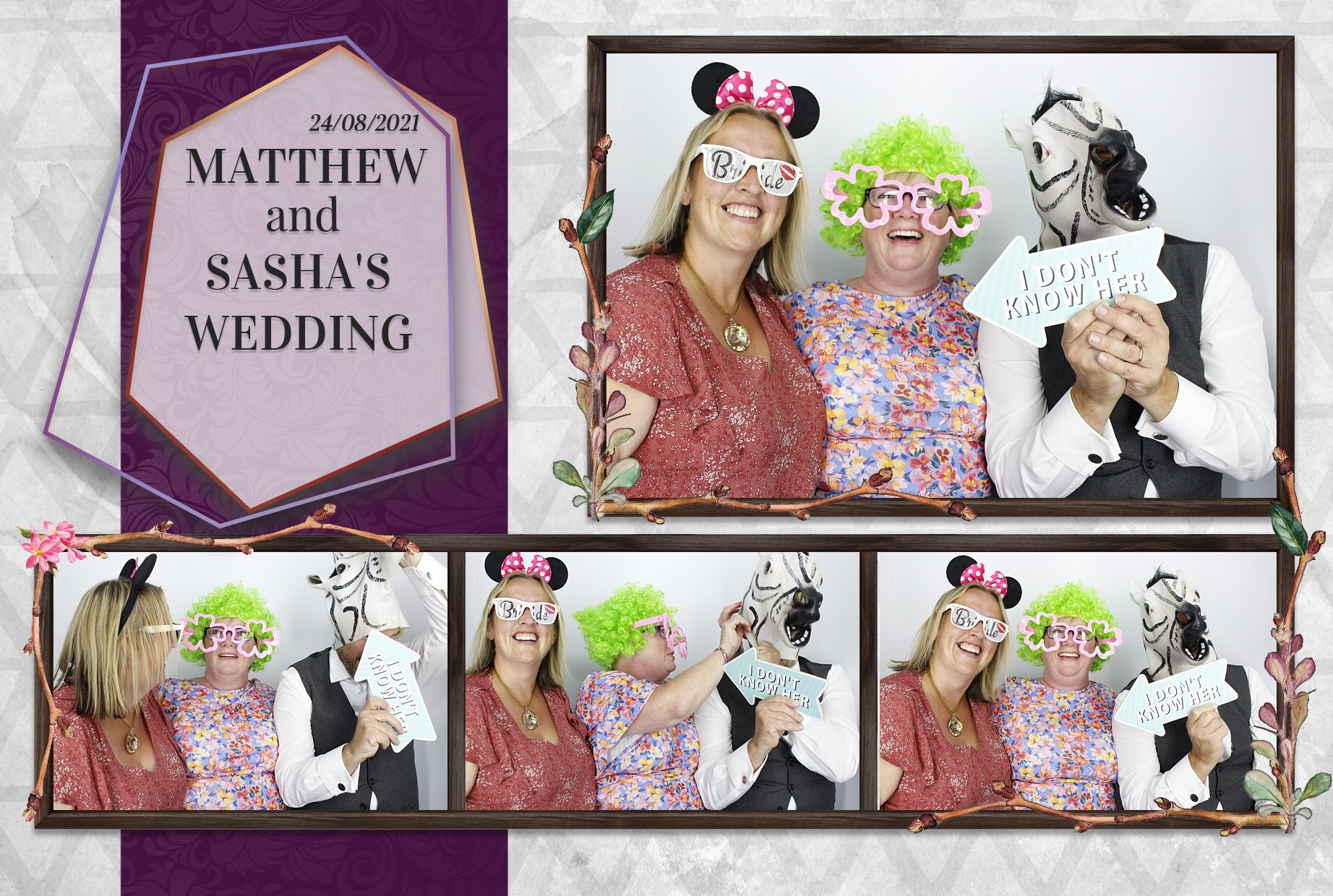 Matthew and Sasha's Wedding  | View more photos from the event at gallery.myphotoboothexperience.co.uk/u/MyPhotoBoothExperienceLtd/Matthew-and-Sashas-Wedding