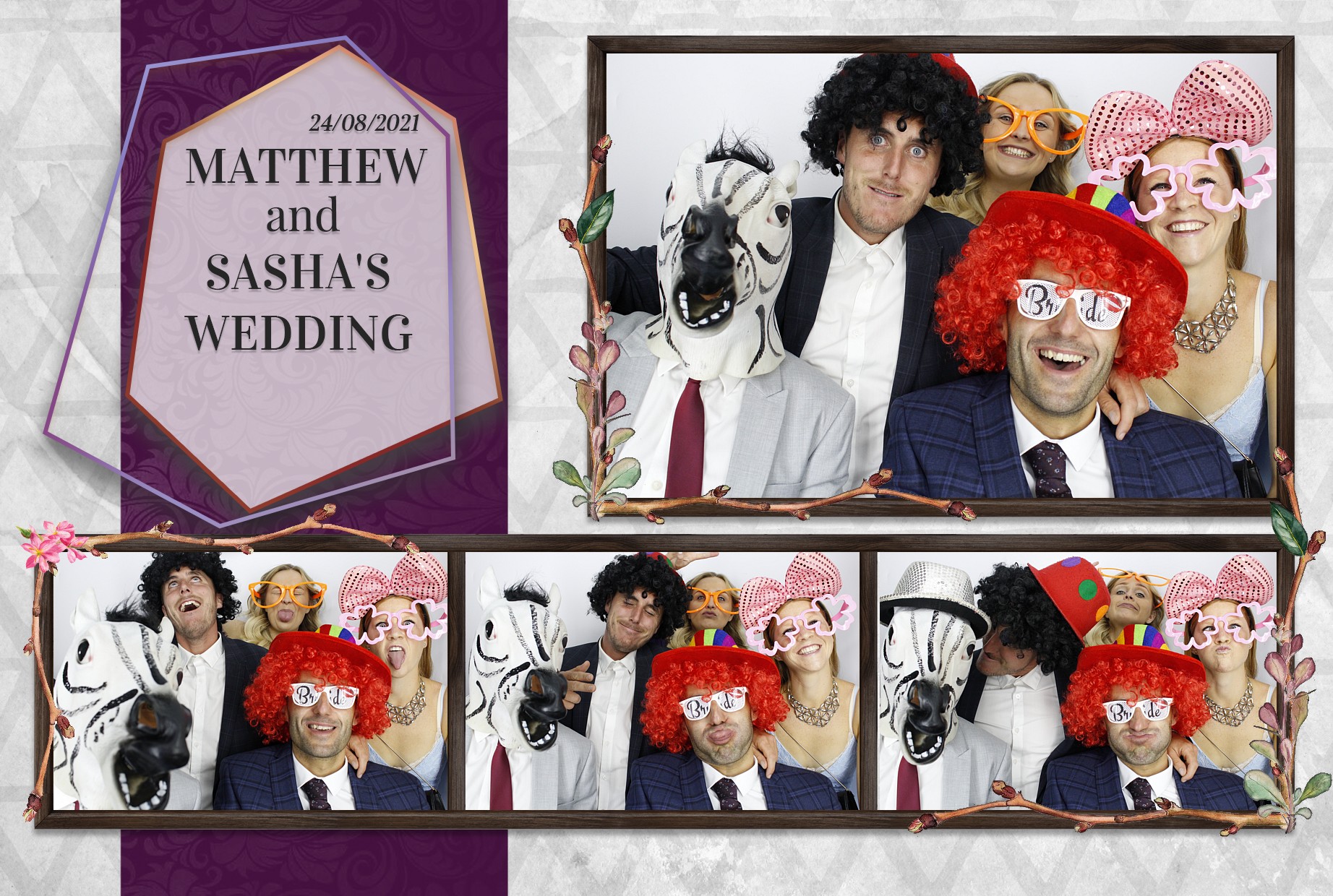 Matthew and Sasha's Wedding  | View more photos from the event at gallery.myphotoboothexperience.co.uk/u/MyPhotoBoothExperienceLtd/Matthew-and-Sashas-Wedding