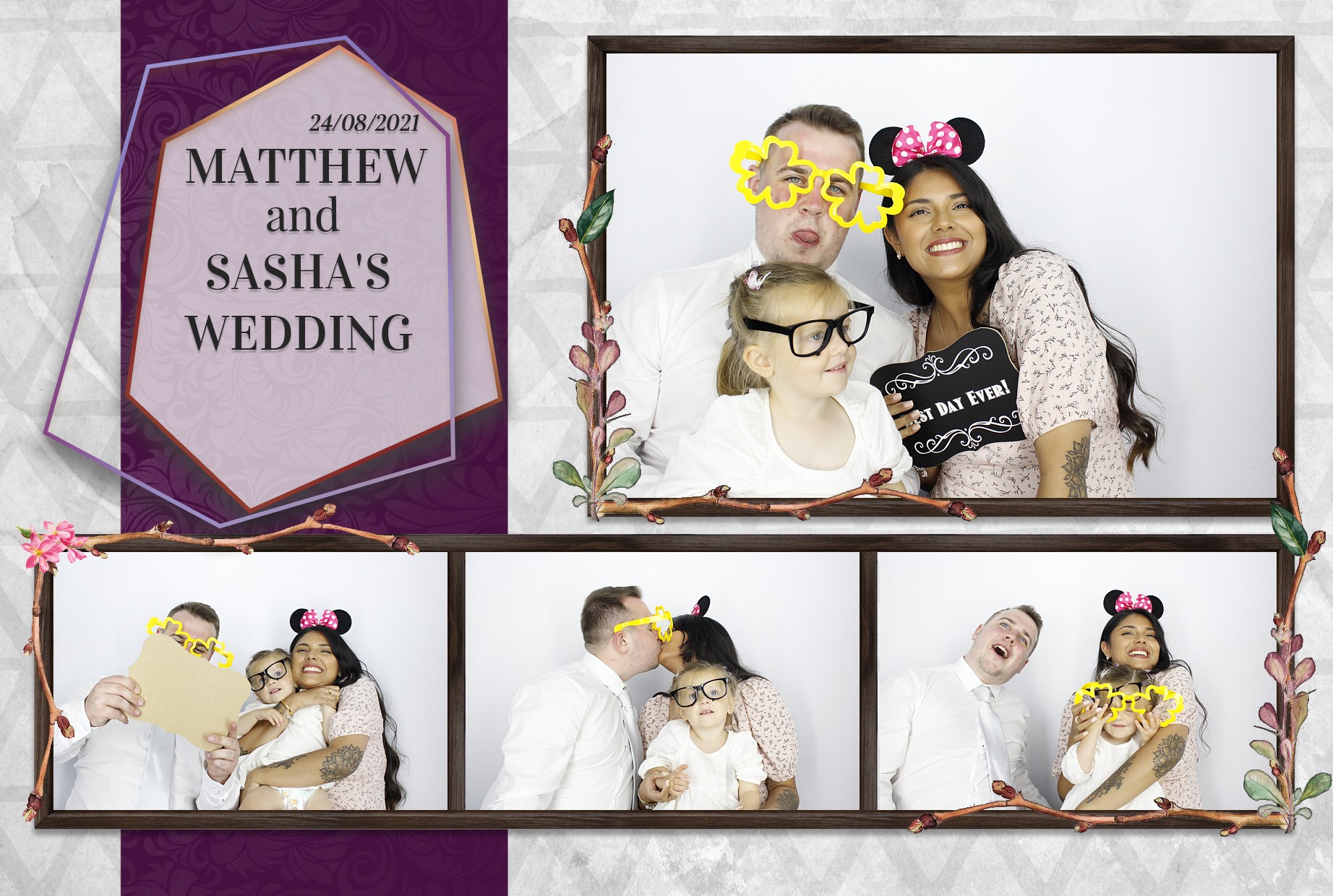 Matthew and Sasha's Wedding  | View more photos from the event at gallery.myphotoboothexperience.co.uk/u/MyPhotoBoothExperienceLtd/Matthew-and-Sashas-Wedding