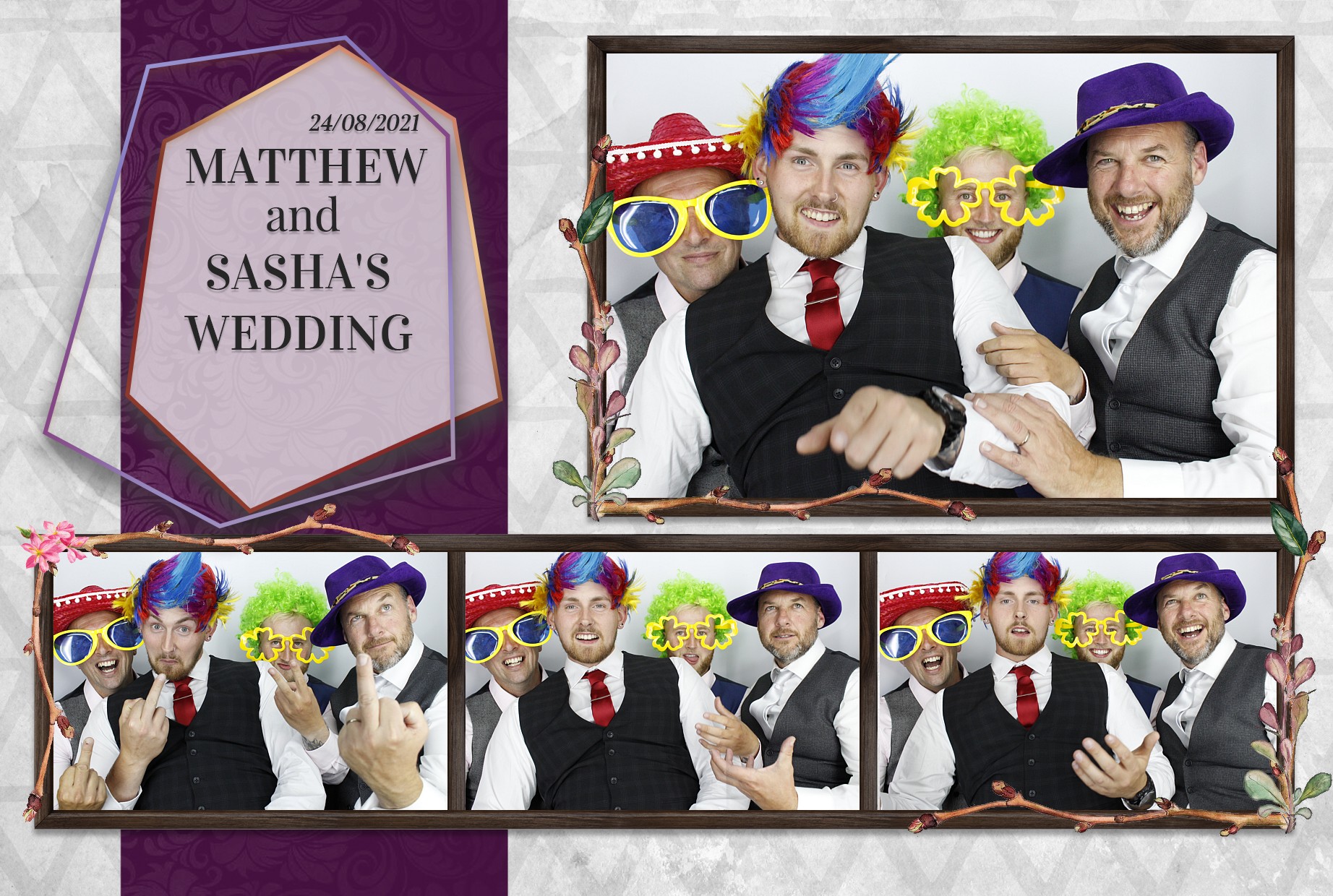 Matthew and Sasha's Wedding  | View more photos from the event at gallery.myphotoboothexperience.co.uk/u/MyPhotoBoothExperienceLtd/Matthew-and-Sashas-Wedding