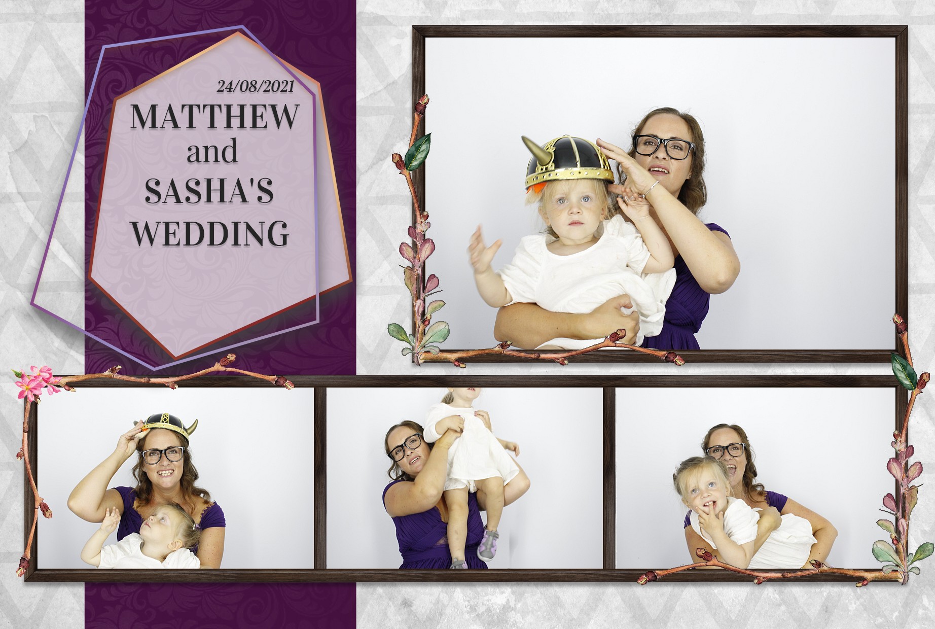 Matthew and Sasha's Wedding  | View more photos from the event at gallery.myphotoboothexperience.co.uk/u/MyPhotoBoothExperienceLtd/Matthew-and-Sashas-Wedding
