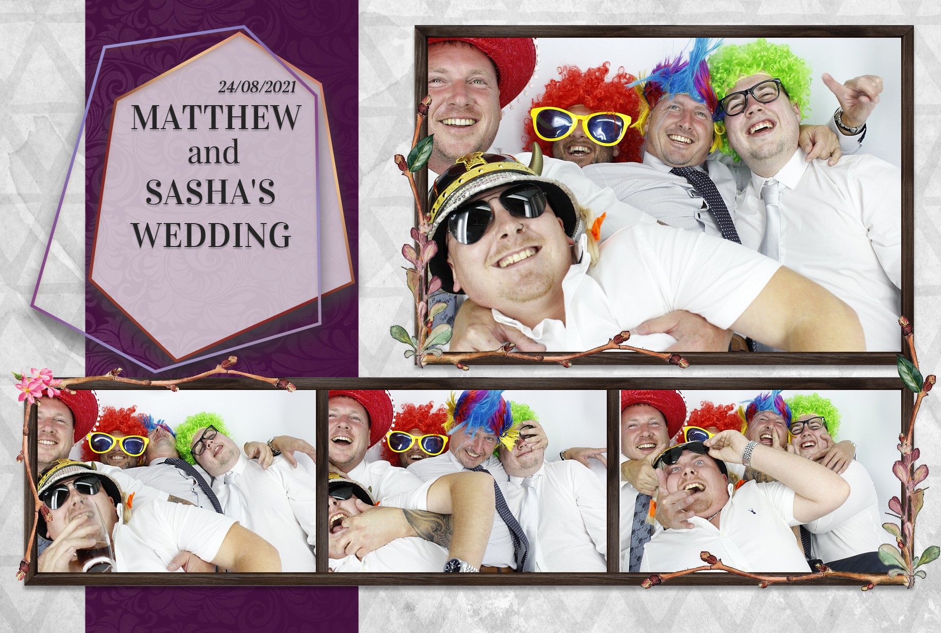 Matthew and Sasha's Wedding  | View more photos from the event at gallery.myphotoboothexperience.co.uk/u/MyPhotoBoothExperienceLtd/Matthew-and-Sashas-Wedding