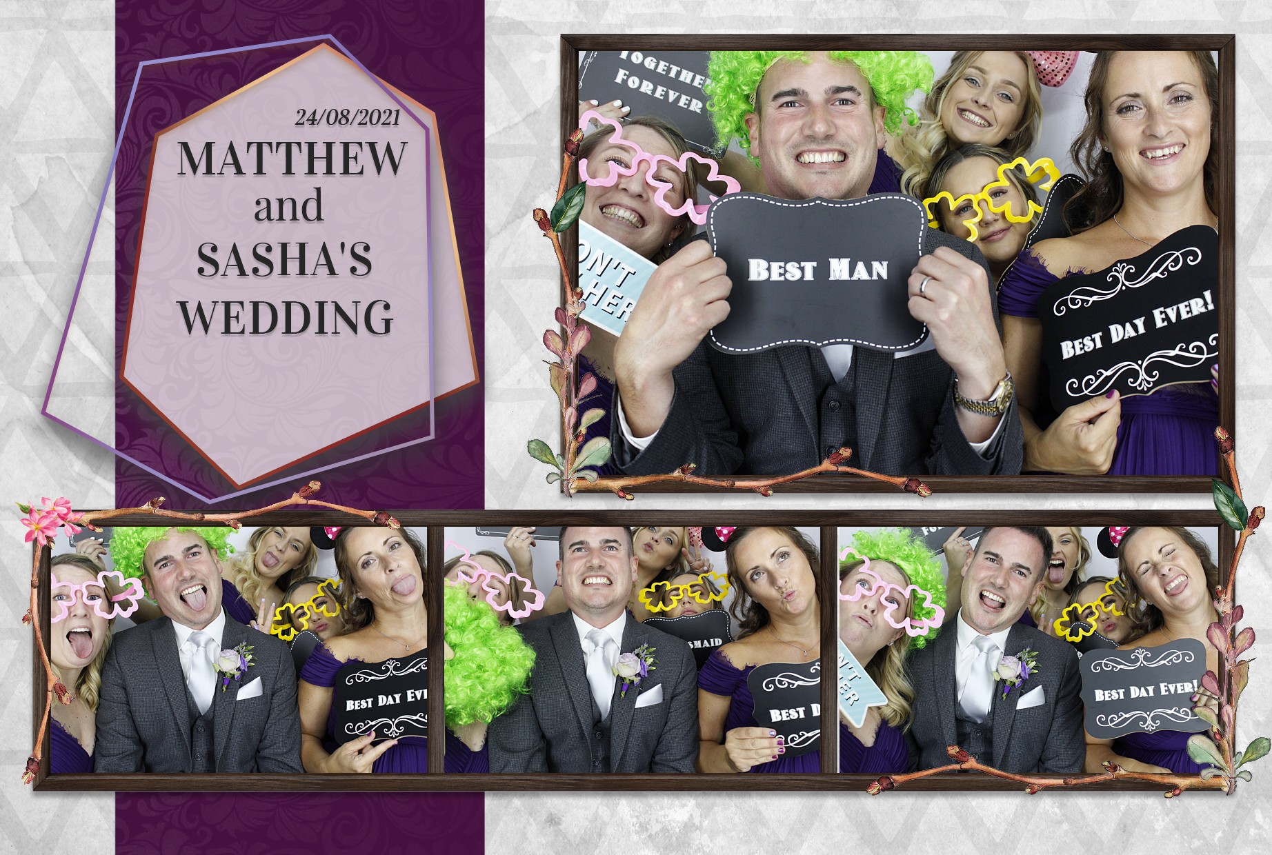 Matthew and Sasha's Wedding  | View more photos from the event at gallery.myphotoboothexperience.co.uk/u/MyPhotoBoothExperienceLtd/Matthew-and-Sashas-Wedding