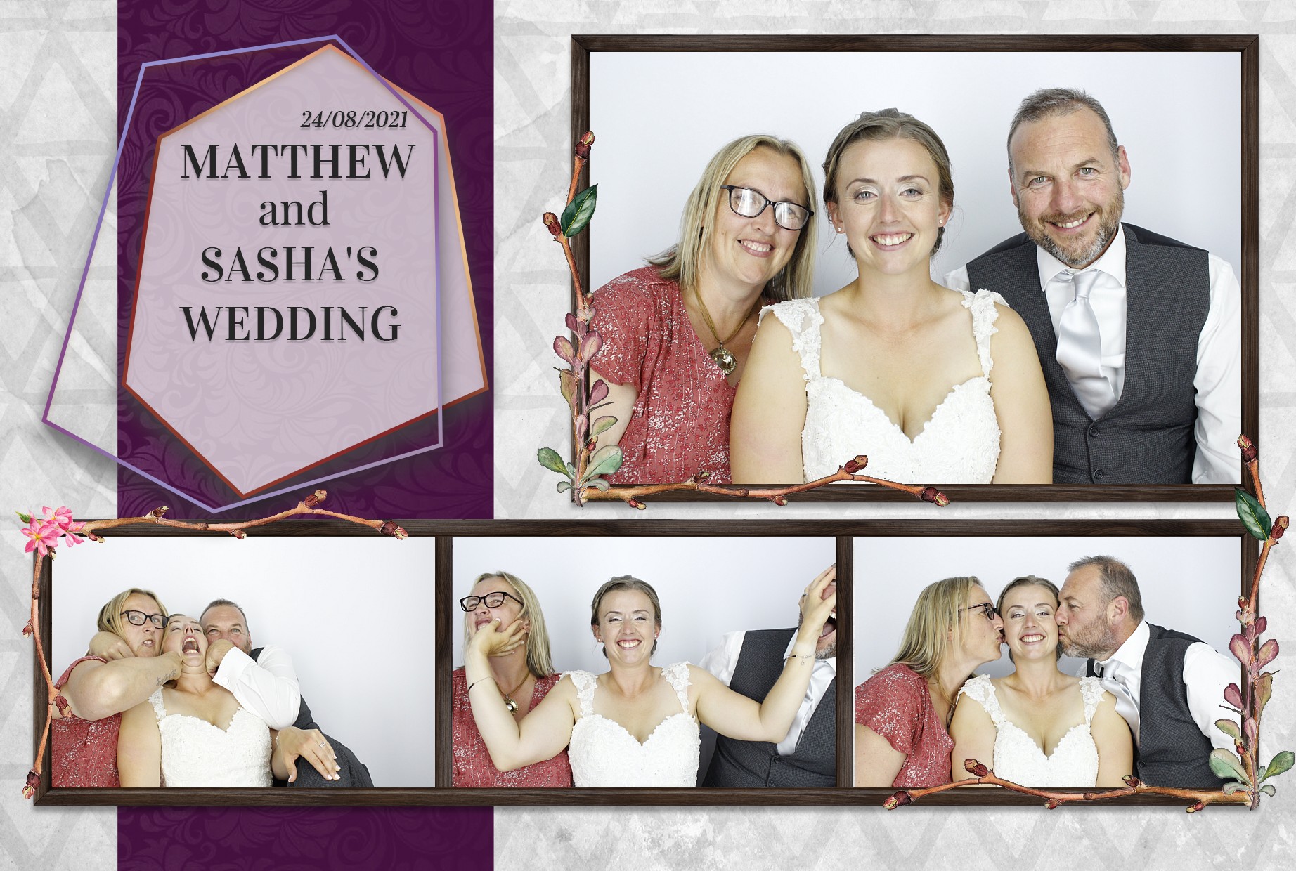 Matthew and Sasha's Wedding  | View more photos from the event at gallery.myphotoboothexperience.co.uk/u/MyPhotoBoothExperienceLtd/Matthew-and-Sashas-Wedding
