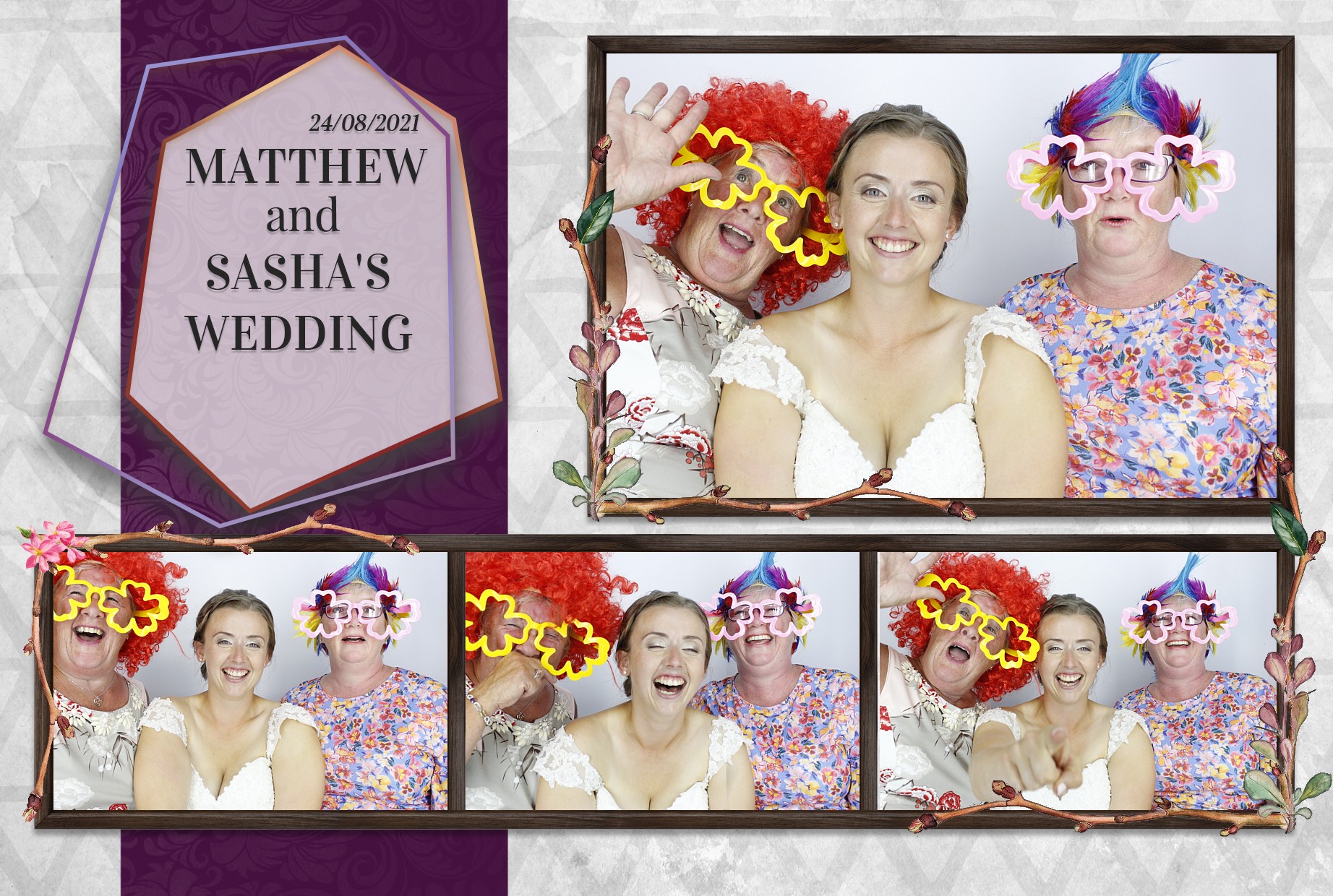 Matthew and Sasha's Wedding  | View more photos from the event at gallery.myphotoboothexperience.co.uk/u/MyPhotoBoothExperienceLtd/Matthew-and-Sashas-Wedding