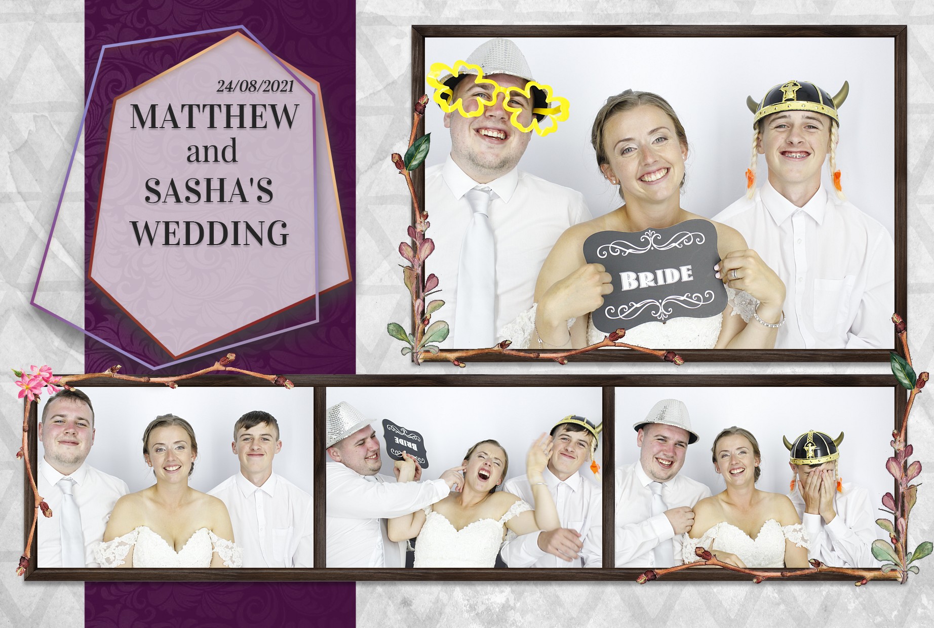 Matthew and Sasha's Wedding  | View more photos from the event at gallery.myphotoboothexperience.co.uk/u/MyPhotoBoothExperienceLtd/Matthew-and-Sashas-Wedding