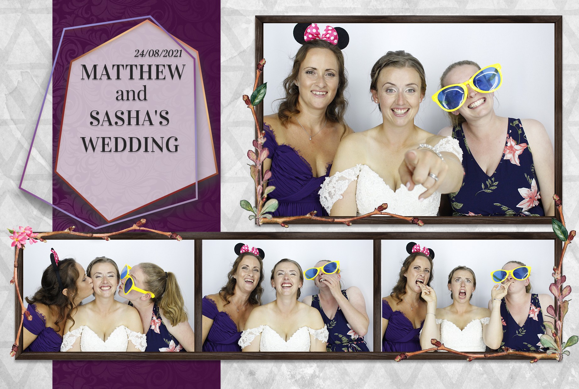 Matthew and Sasha's Wedding  | View more photos from the event at gallery.myphotoboothexperience.co.uk/u/MyPhotoBoothExperienceLtd/Matthew-and-Sashas-Wedding