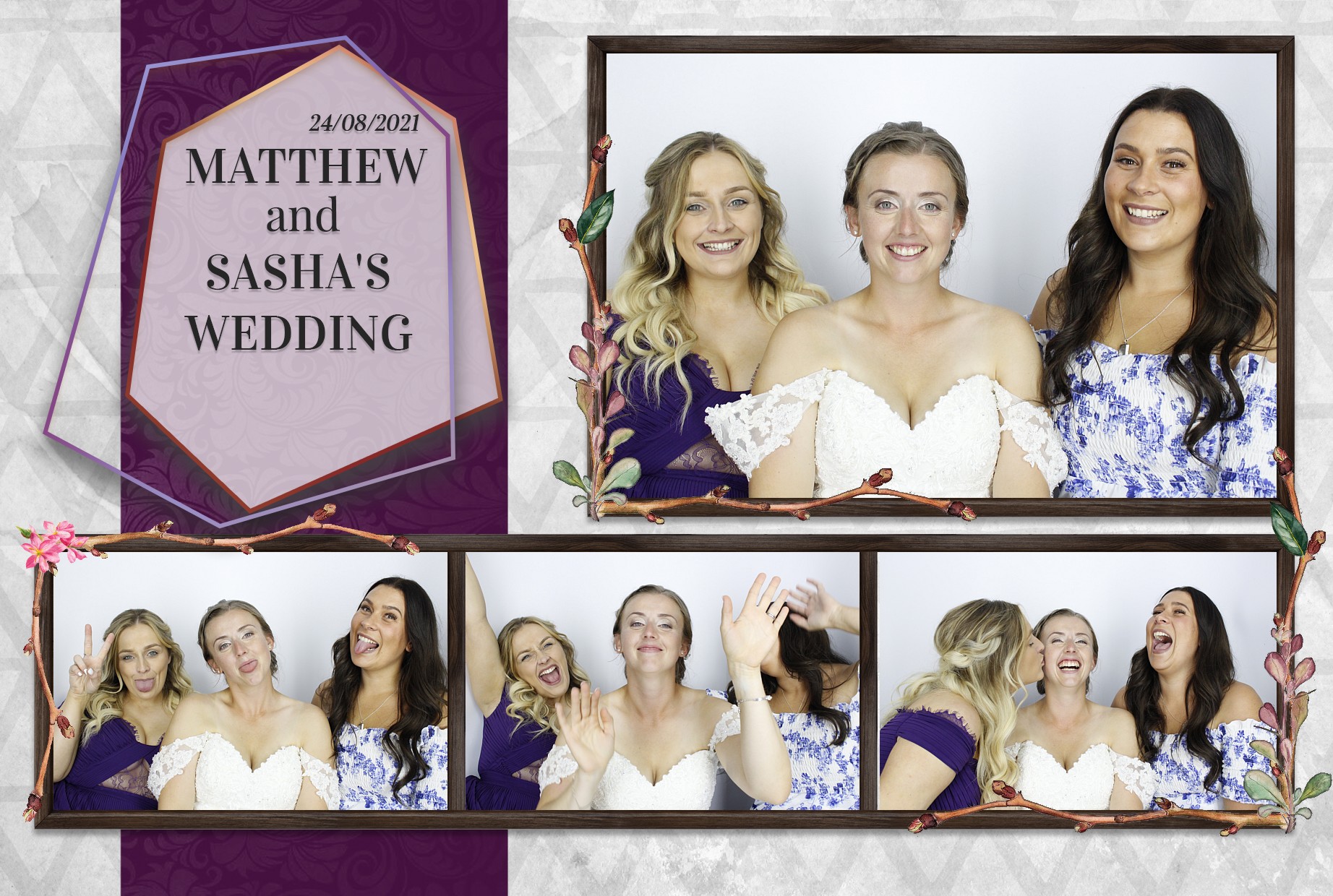 Matthew and Sasha's Wedding  | View more photos from the event at gallery.myphotoboothexperience.co.uk/u/MyPhotoBoothExperienceLtd/Matthew-and-Sashas-Wedding