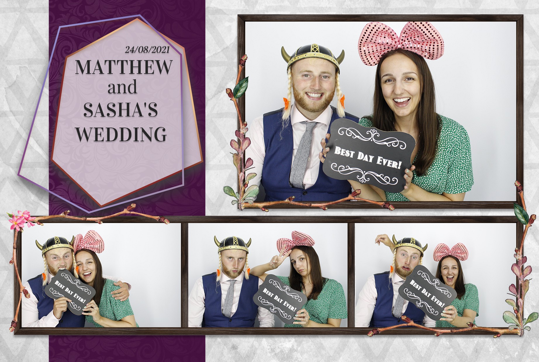 Matthew and Sasha's Wedding  | View more photos from the event at gallery.myphotoboothexperience.co.uk/u/MyPhotoBoothExperienceLtd/Matthew-and-Sashas-Wedding
