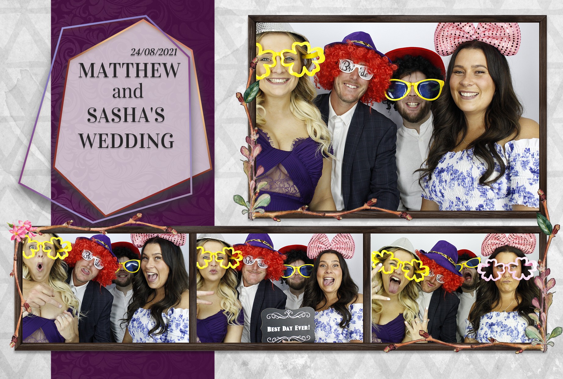 Matthew and Sasha's Wedding  | View more photos from the event at gallery.myphotoboothexperience.co.uk/u/MyPhotoBoothExperienceLtd/Matthew-and-Sashas-Wedding