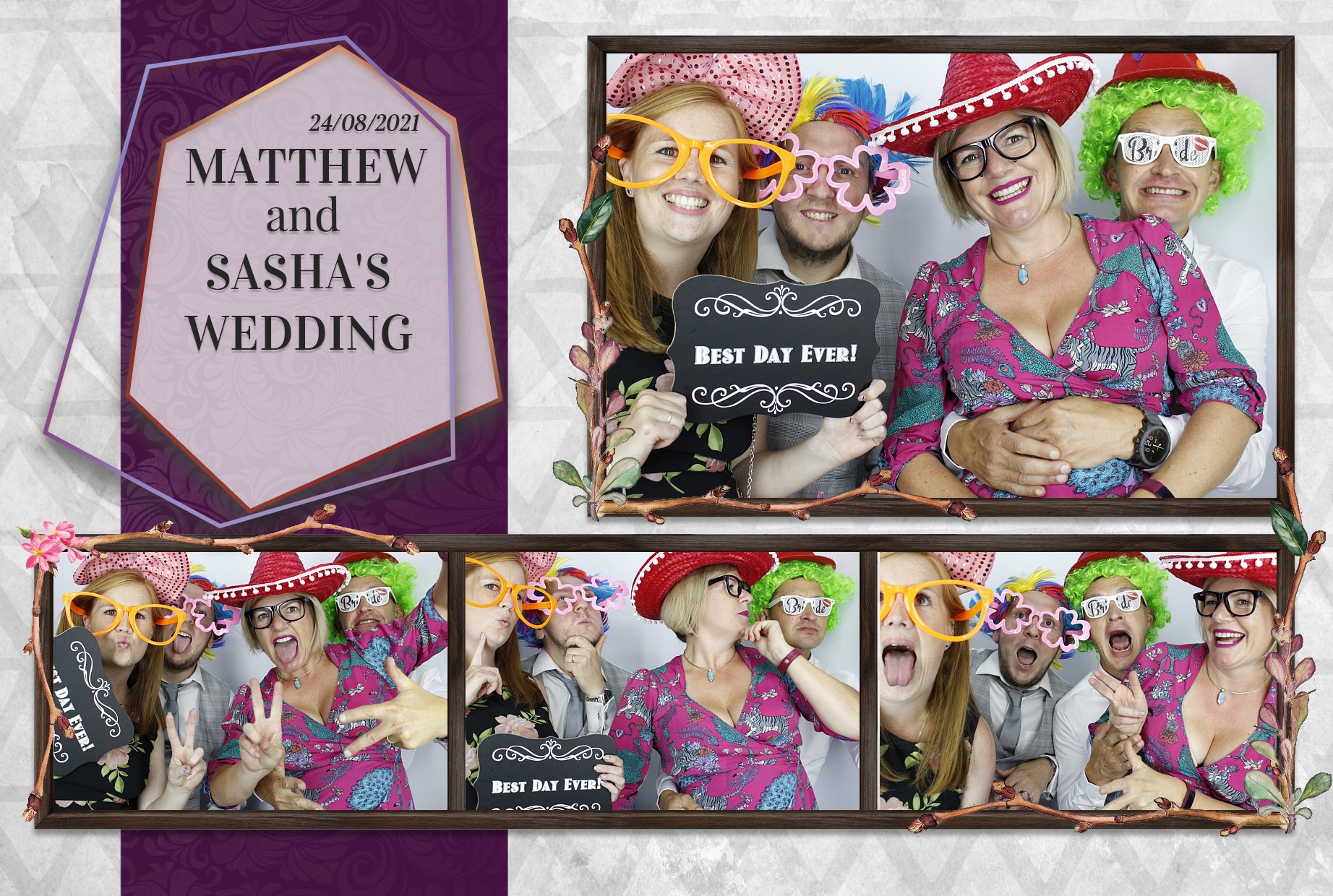 Matthew and Sasha's Wedding  | View more photos from the event at gallery.myphotoboothexperience.co.uk/u/MyPhotoBoothExperienceLtd/Matthew-and-Sashas-Wedding