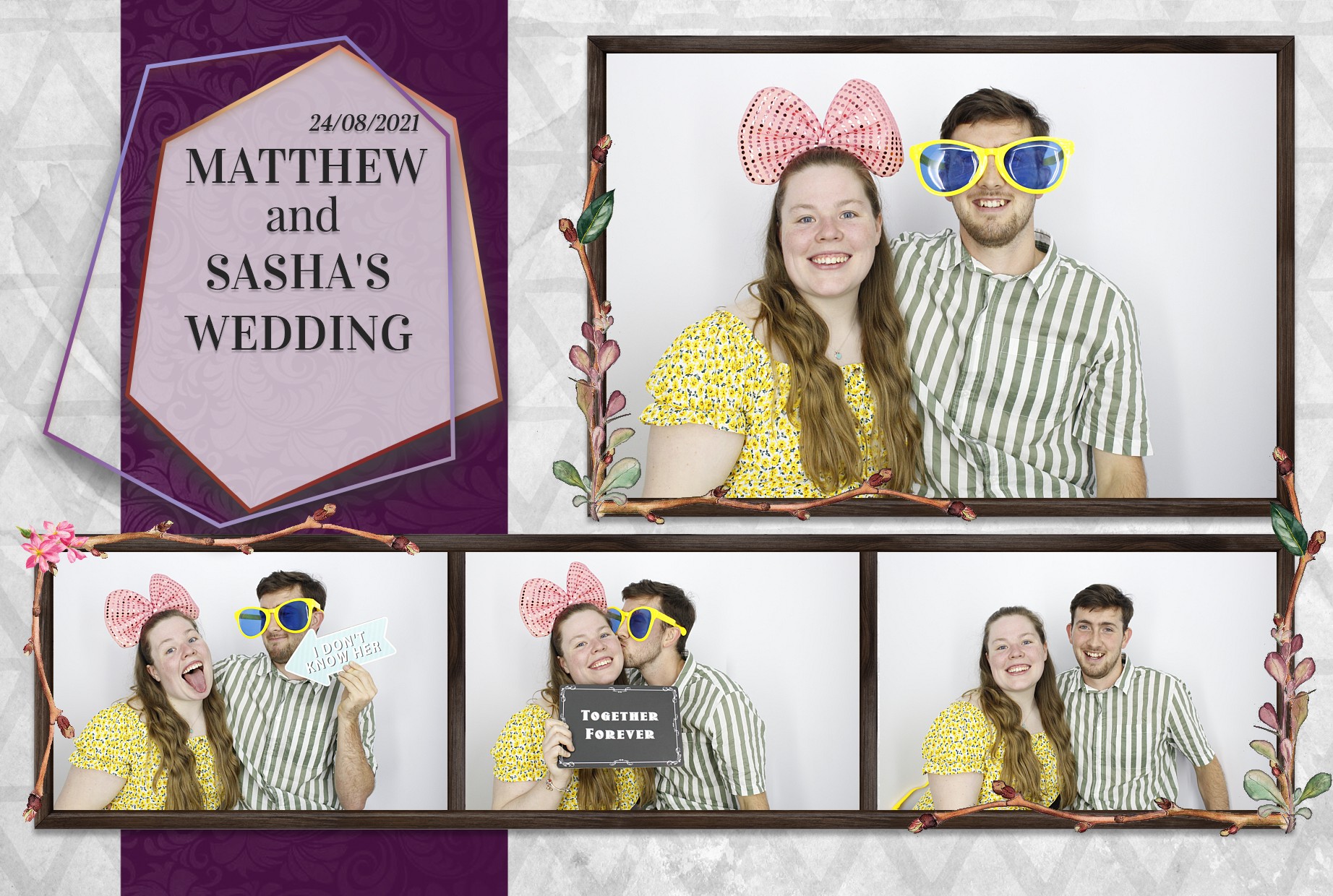 Matthew and Sasha's Wedding  | View more photos from the event at gallery.myphotoboothexperience.co.uk/u/MyPhotoBoothExperienceLtd/Matthew-and-Sashas-Wedding