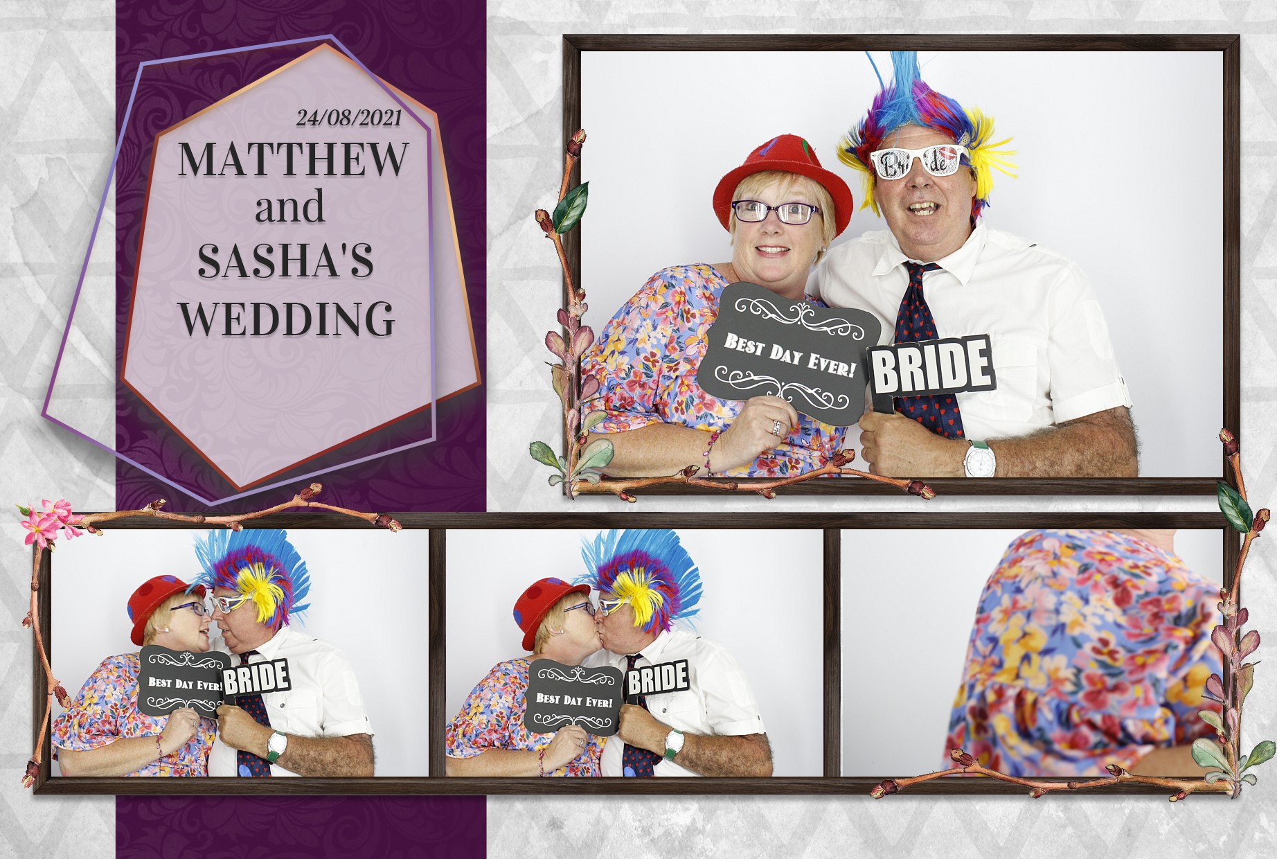 Matthew and Sasha's Wedding  | View more photos from the event at gallery.myphotoboothexperience.co.uk/u/MyPhotoBoothExperienceLtd/Matthew-and-Sashas-Wedding