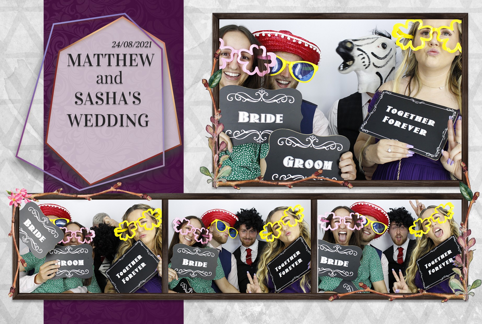 Matthew and Sasha's Wedding  | View more photos from the event at gallery.myphotoboothexperience.co.uk/u/MyPhotoBoothExperienceLtd/Matthew-and-Sashas-Wedding