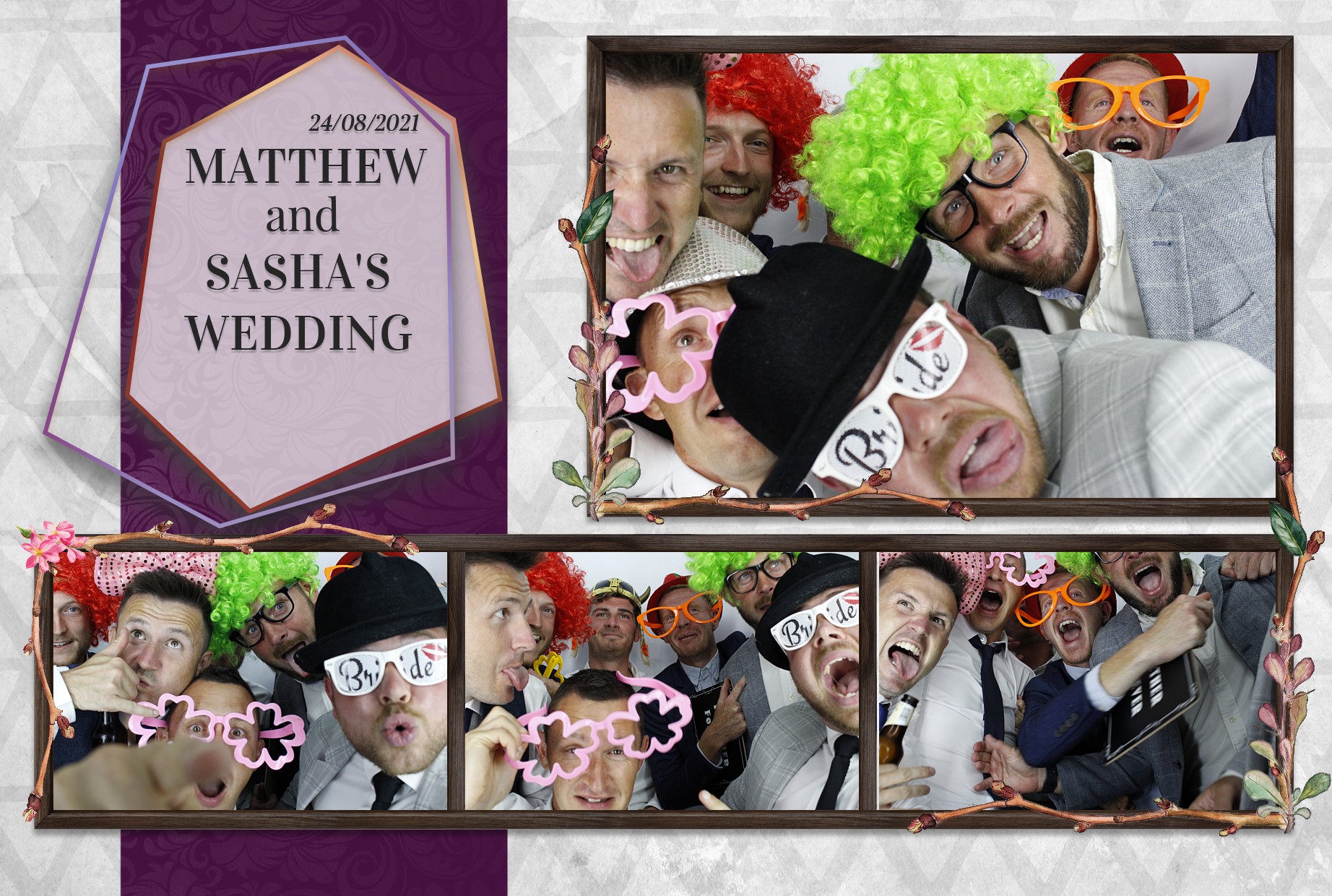 Matthew and Sasha's Wedding  | View more photos from the event at gallery.myphotoboothexperience.co.uk/u/MyPhotoBoothExperienceLtd/Matthew-and-Sashas-Wedding