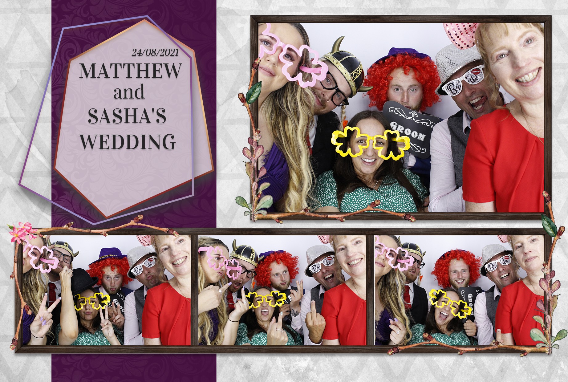Matthew and Sasha's Wedding  | View more photos from the event at gallery.myphotoboothexperience.co.uk/u/MyPhotoBoothExperienceLtd/Matthew-and-Sashas-Wedding