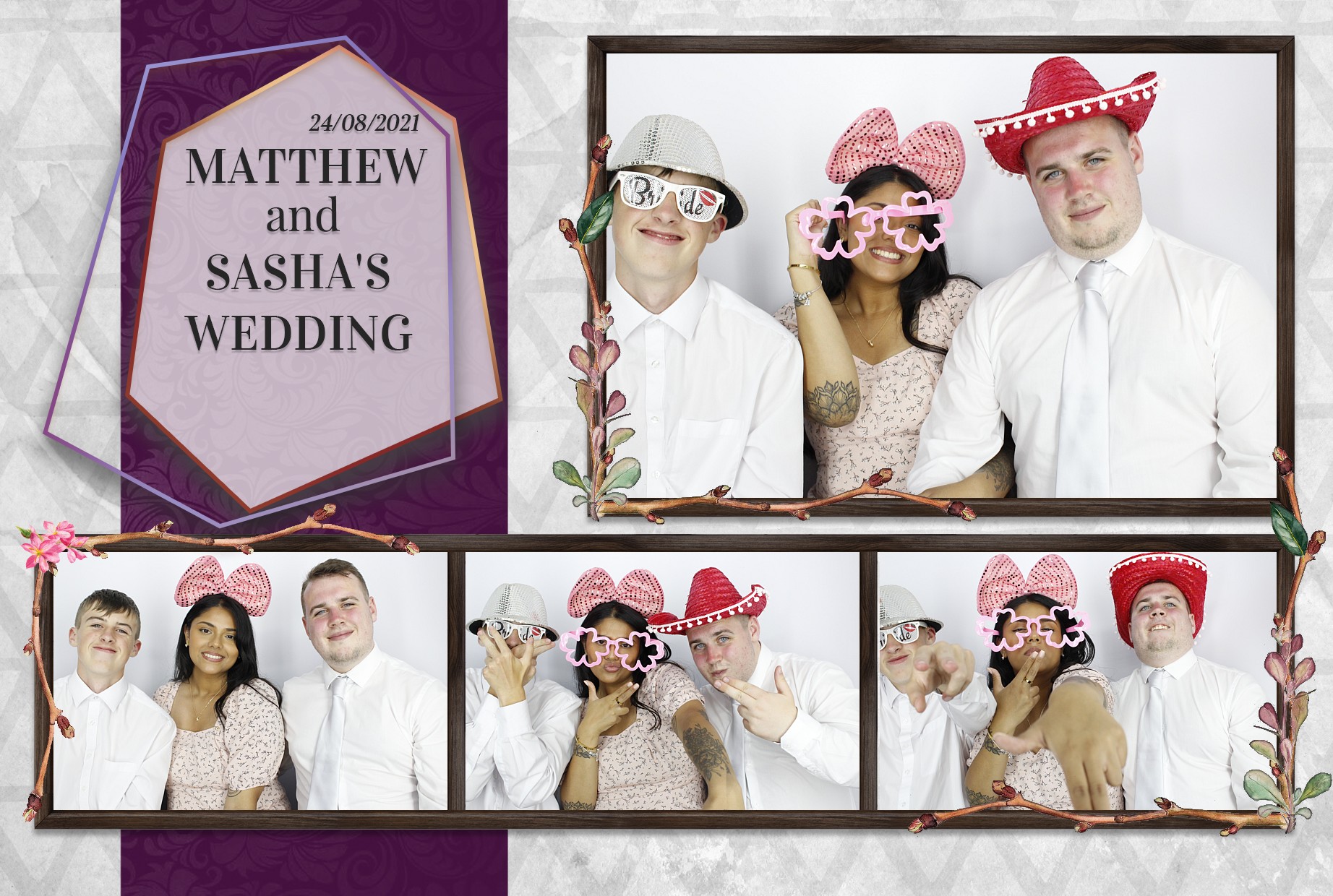 Matthew and Sasha's Wedding  | View more photos from the event at gallery.myphotoboothexperience.co.uk/u/MyPhotoBoothExperienceLtd/Matthew-and-Sashas-Wedding