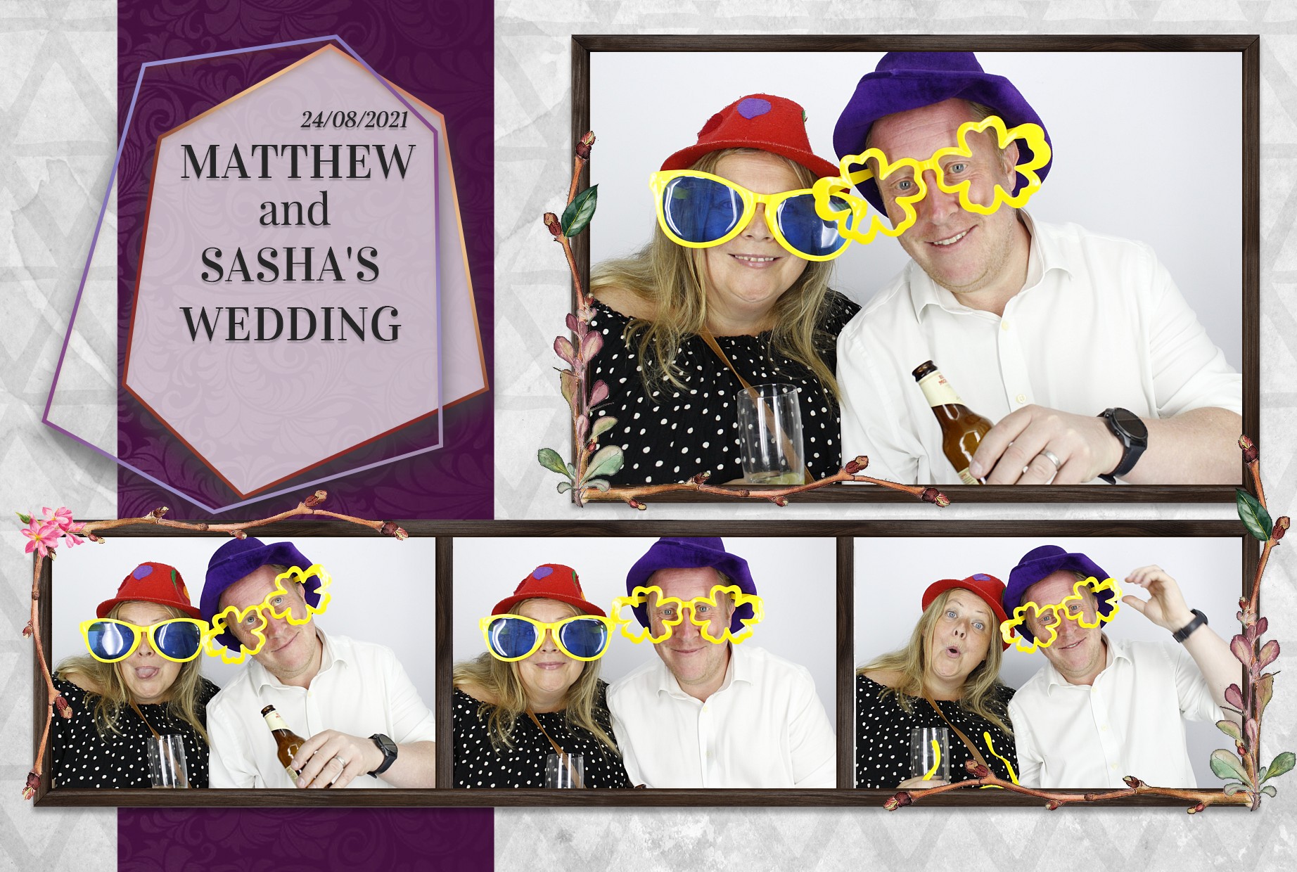 Matthew and Sasha's Wedding  | View more photos from the event at gallery.myphotoboothexperience.co.uk/u/MyPhotoBoothExperienceLtd/Matthew-and-Sashas-Wedding