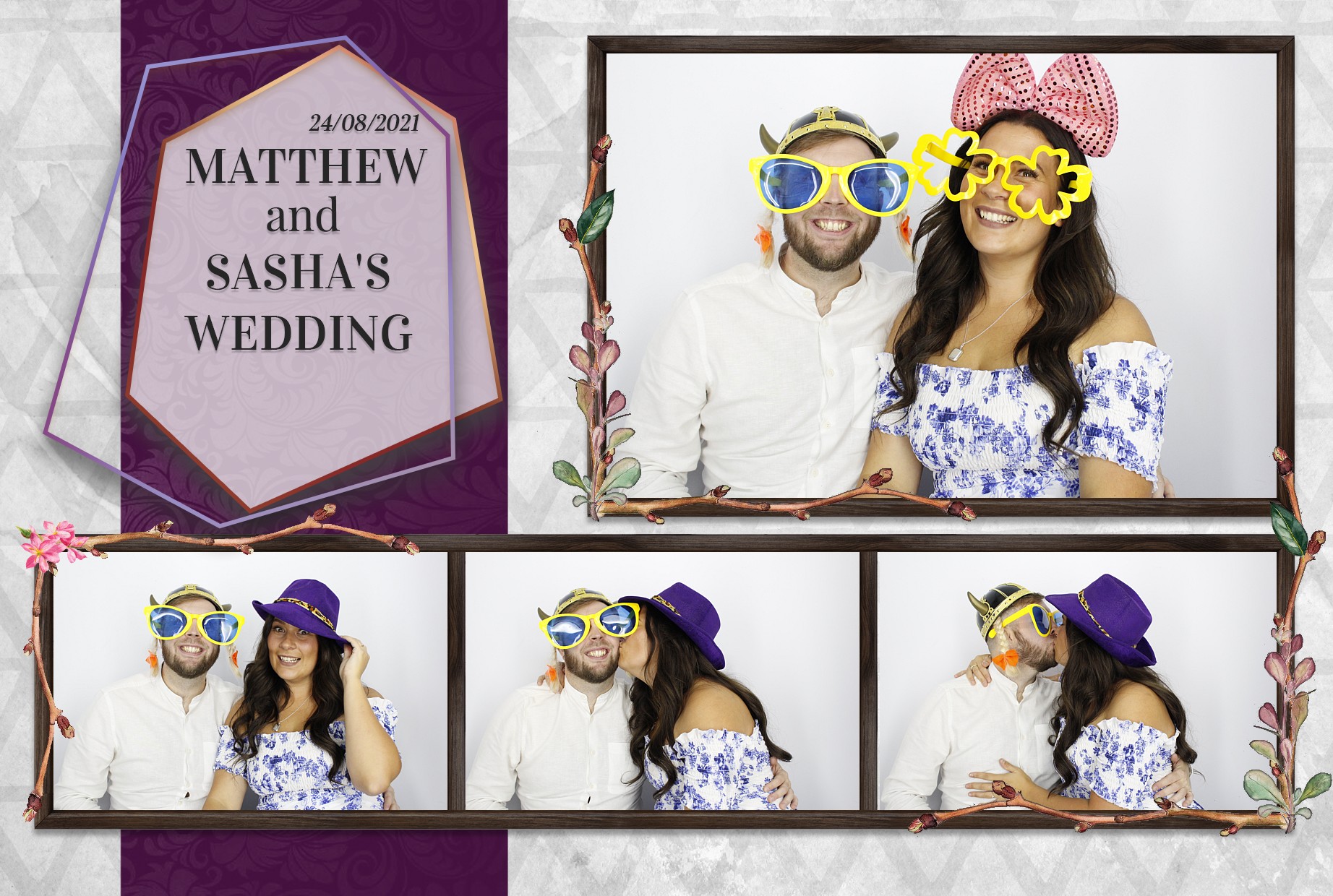 Matthew and Sasha's Wedding  | View more photos from the event at gallery.myphotoboothexperience.co.uk/u/MyPhotoBoothExperienceLtd/Matthew-and-Sashas-Wedding