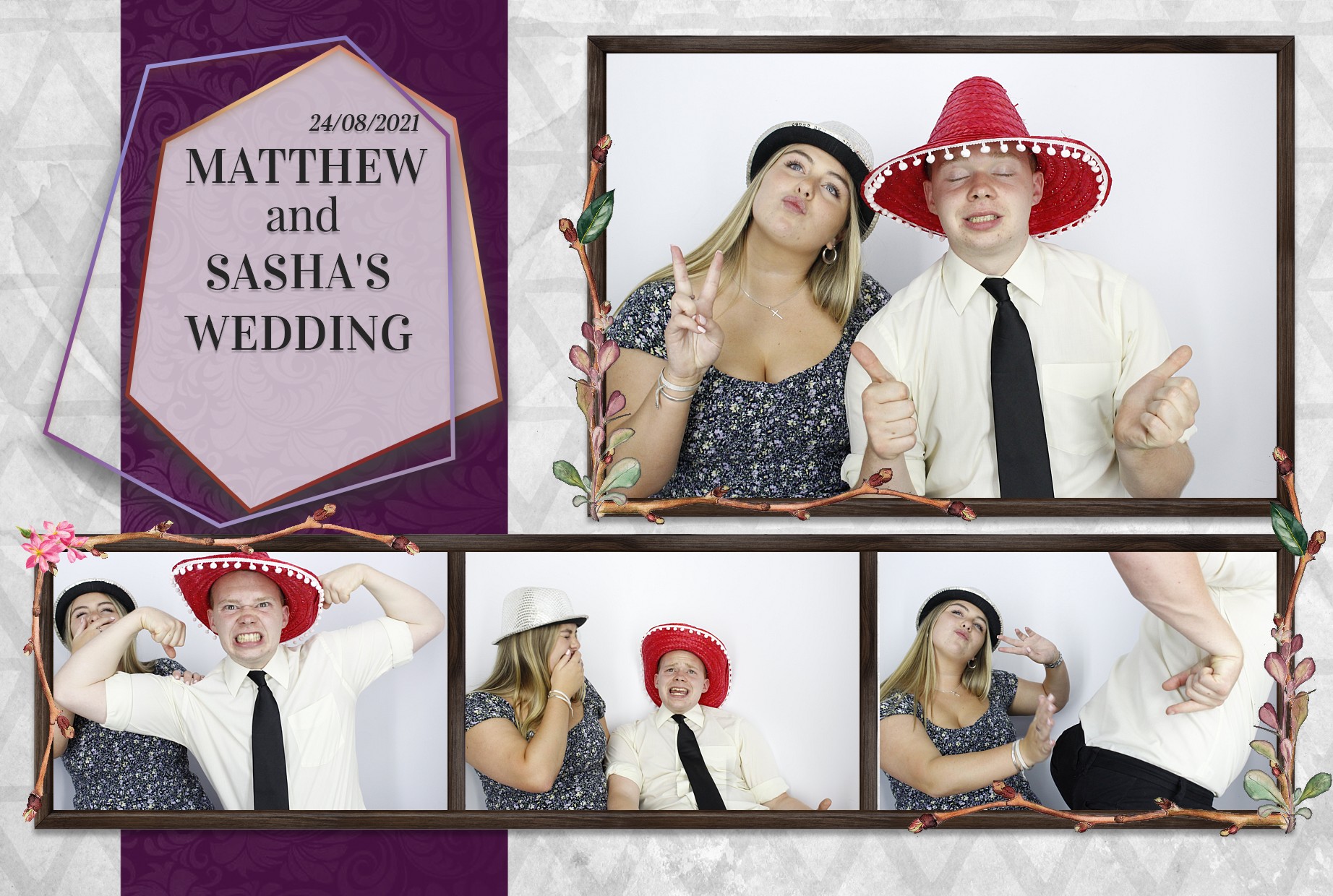Matthew and Sasha's Wedding  | View more photos from the event at gallery.myphotoboothexperience.co.uk/u/MyPhotoBoothExperienceLtd/Matthew-and-Sashas-Wedding