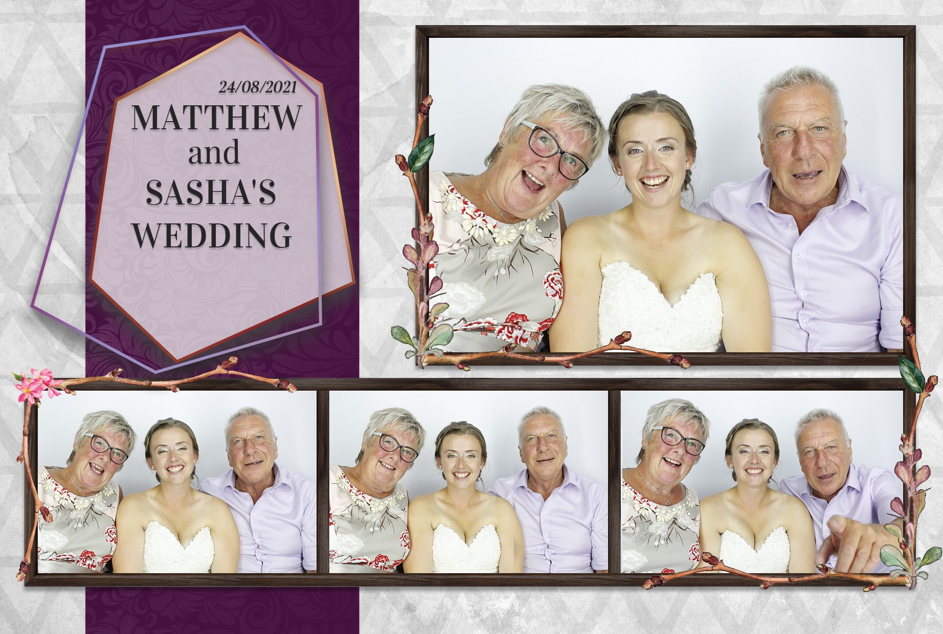 Matthew and Sasha's Wedding  | View more photos from the event at gallery.myphotoboothexperience.co.uk/u/MyPhotoBoothExperienceLtd/Matthew-and-Sashas-Wedding