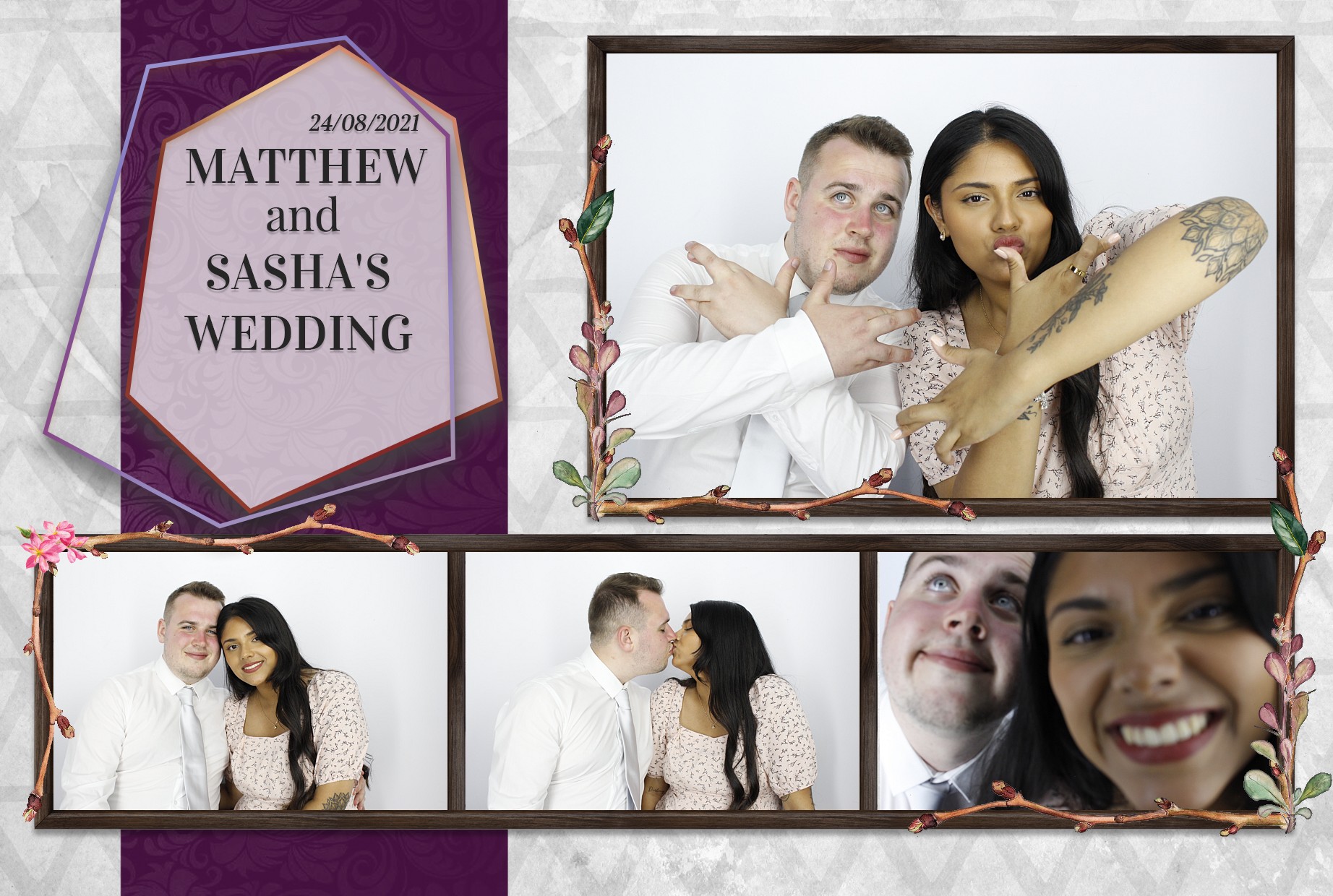Matthew and Sasha's Wedding  | View more photos from the event at gallery.myphotoboothexperience.co.uk/u/MyPhotoBoothExperienceLtd/Matthew-and-Sashas-Wedding