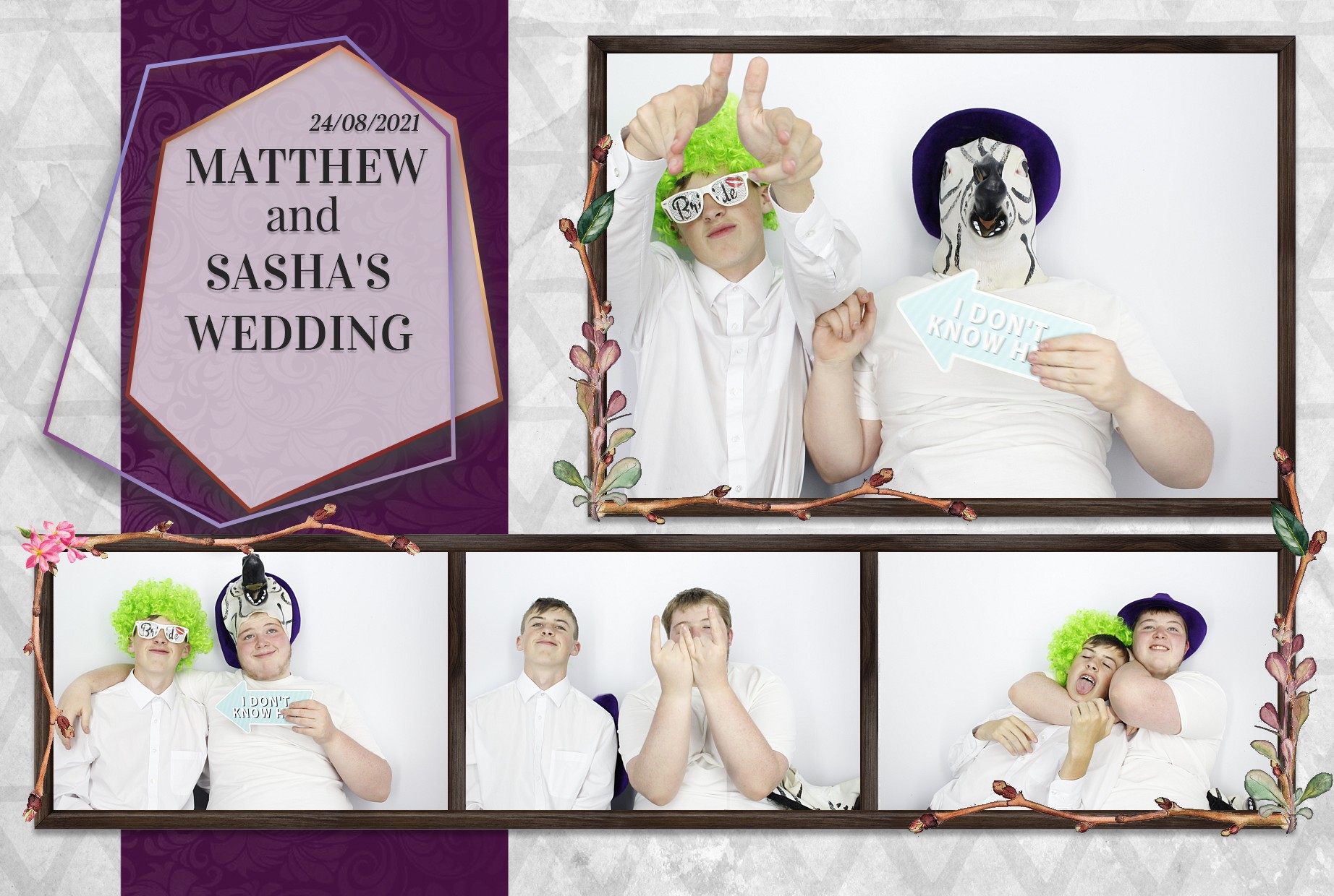 Matthew and Sasha's Wedding  | View more photos from the event at gallery.myphotoboothexperience.co.uk/u/MyPhotoBoothExperienceLtd/Matthew-and-Sashas-Wedding