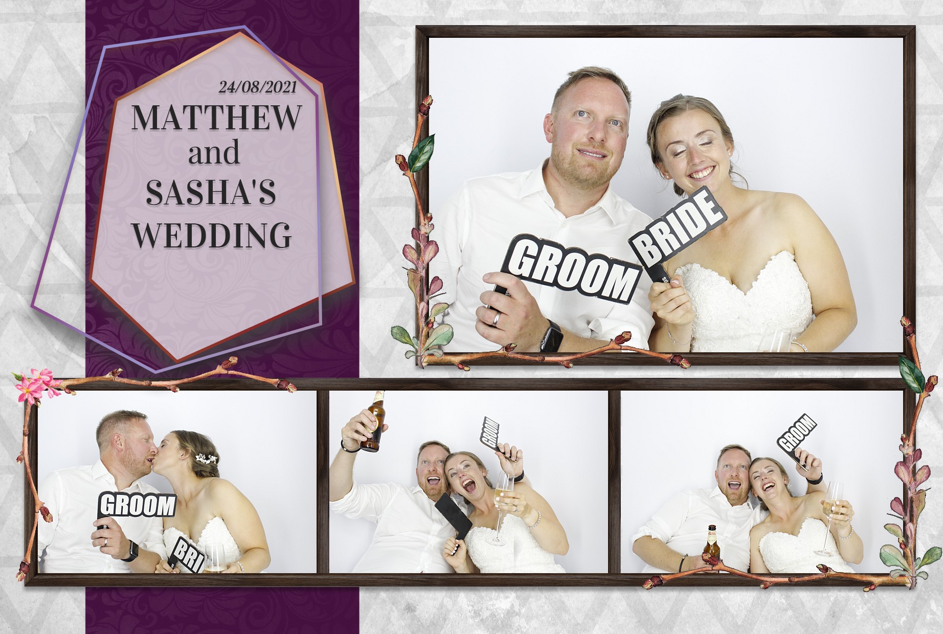 Matthew and Sasha's Wedding  | View more photos from the event at gallery.myphotoboothexperience.co.uk/u/MyPhotoBoothExperienceLtd/Matthew-and-Sashas-Wedding