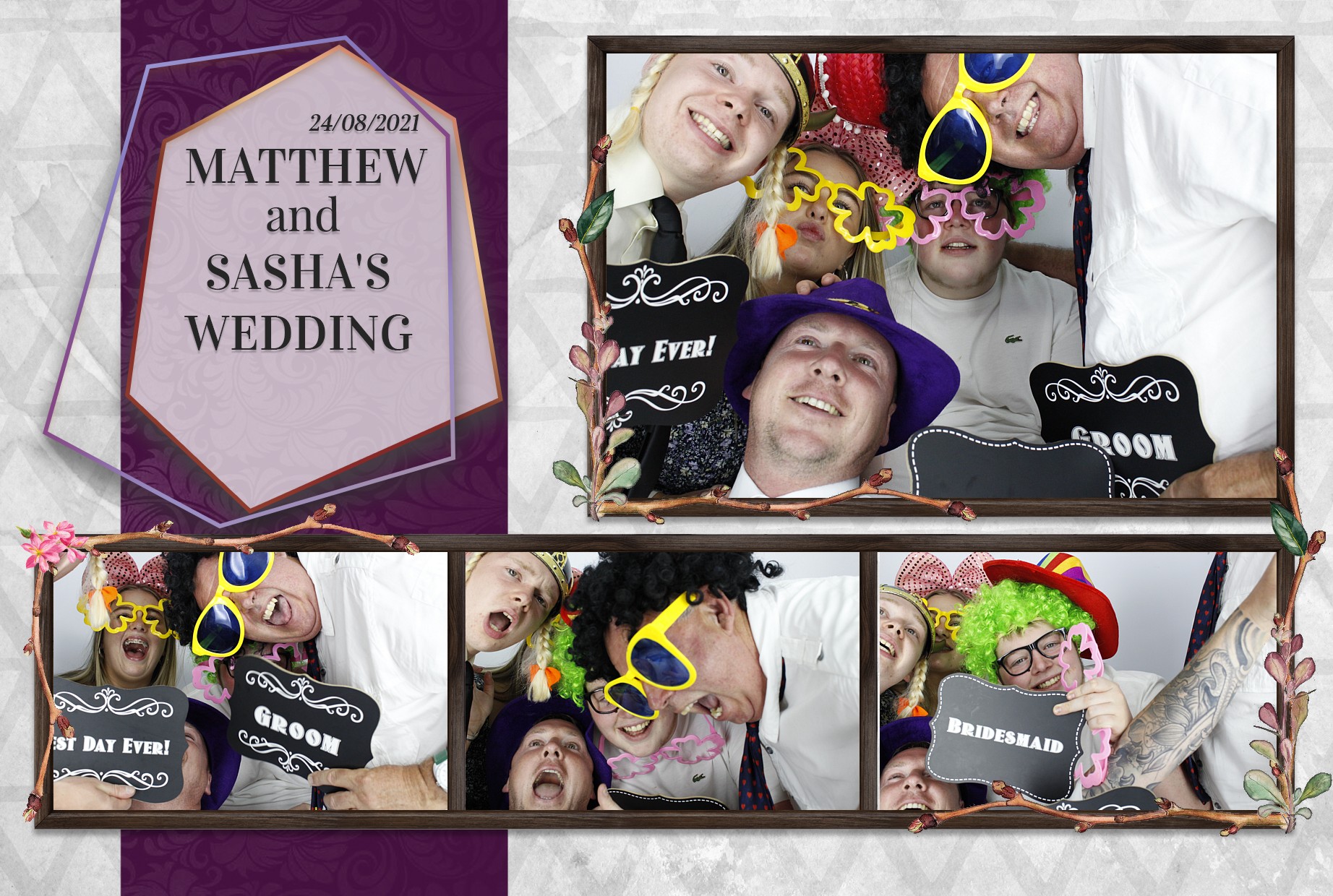 Matthew and Sasha's Wedding  | View more photos from the event at gallery.myphotoboothexperience.co.uk/u/MyPhotoBoothExperienceLtd/Matthew-and-Sashas-Wedding
