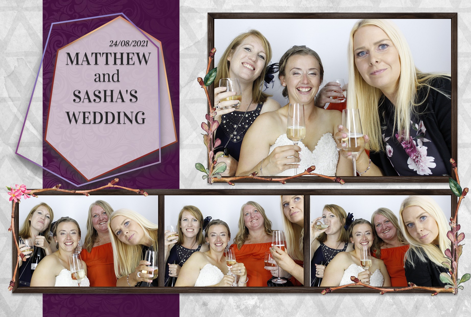 Matthew and Sasha's Wedding  | View more photos from the event at gallery.myphotoboothexperience.co.uk/u/MyPhotoBoothExperienceLtd/Matthew-and-Sashas-Wedding