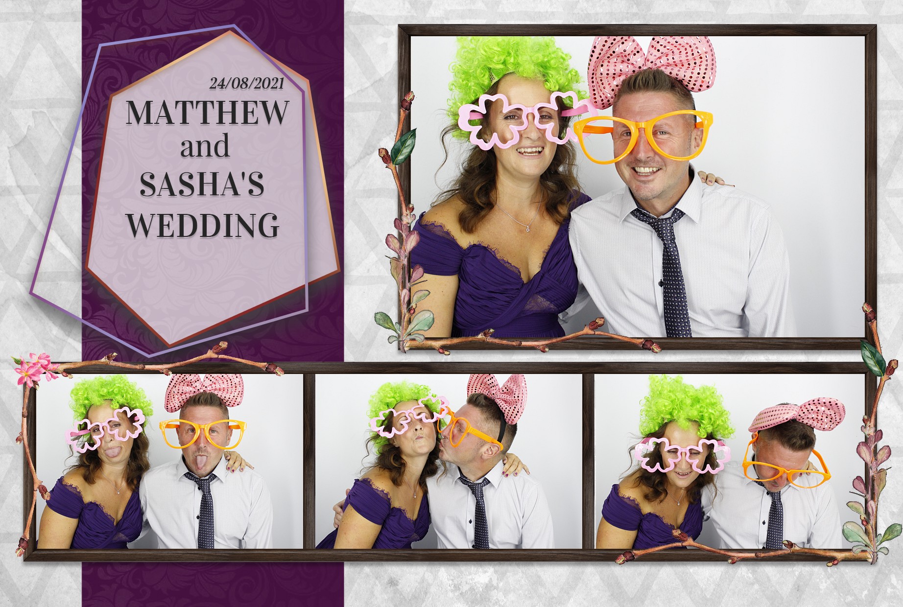 Matthew and Sasha's Wedding  | View more photos from the event at gallery.myphotoboothexperience.co.uk/u/MyPhotoBoothExperienceLtd/Matthew-and-Sashas-Wedding