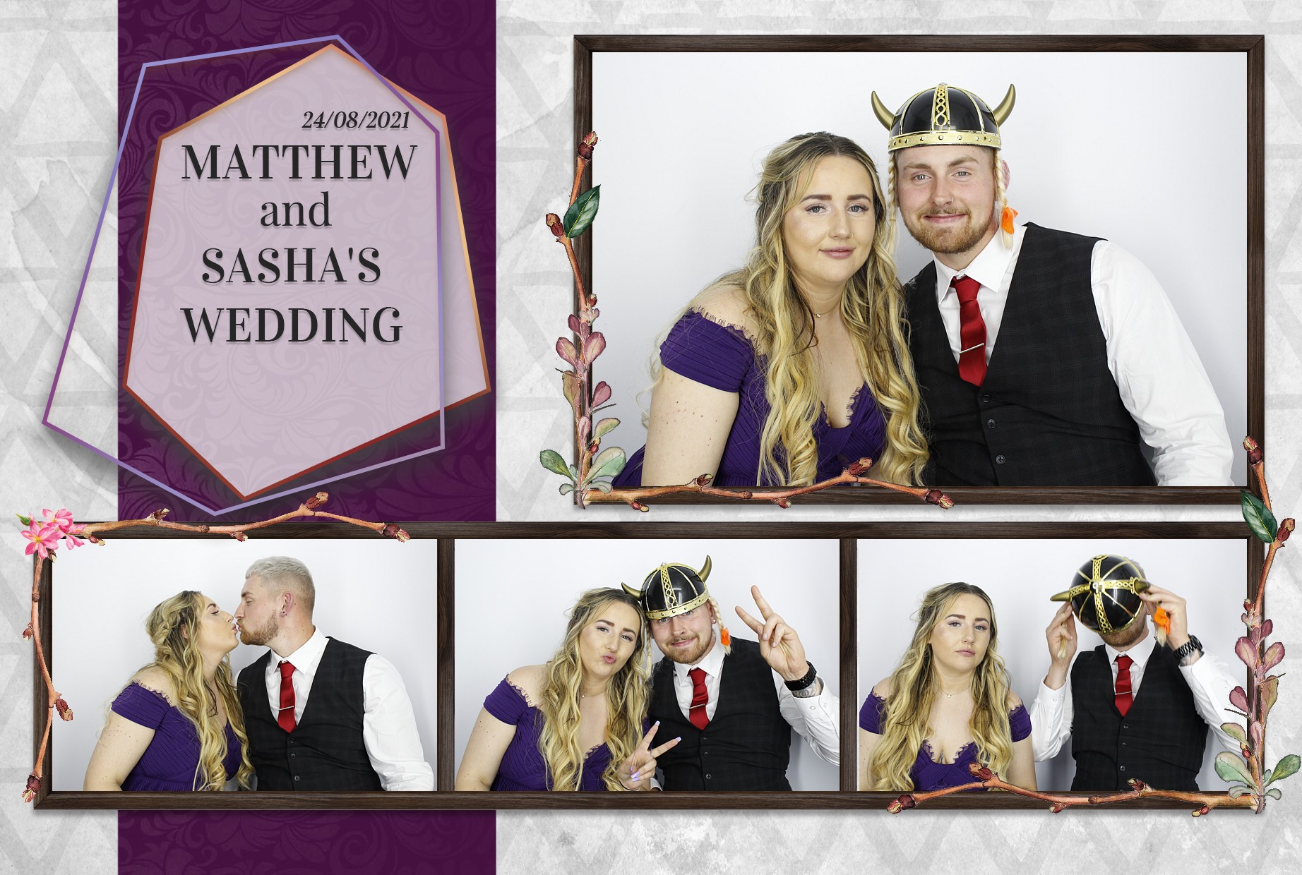 Matthew and Sasha's Wedding  | View more photos from the event at gallery.myphotoboothexperience.co.uk/u/MyPhotoBoothExperienceLtd/Matthew-and-Sashas-Wedding