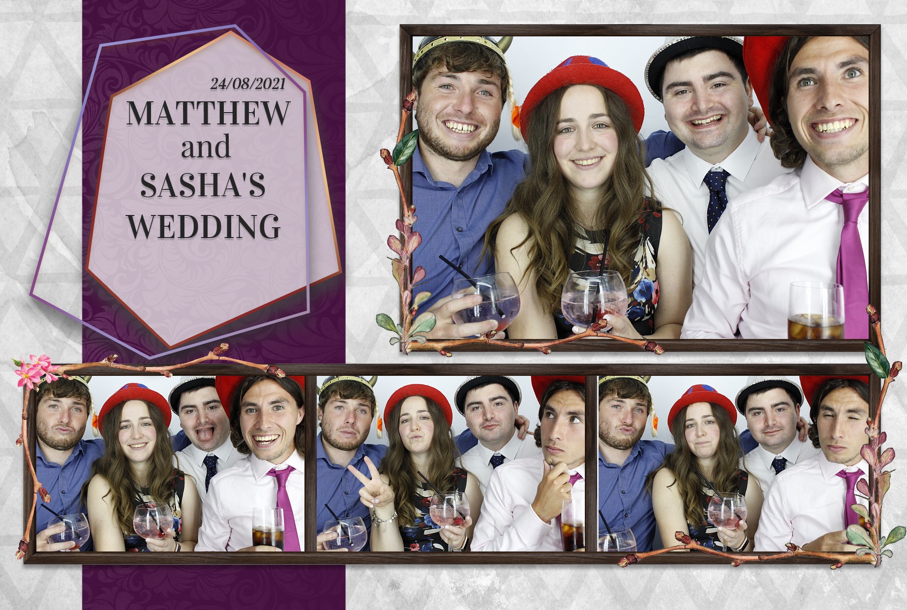 Matthew and Sasha's Wedding  | View more photos from the event at gallery.myphotoboothexperience.co.uk/u/MyPhotoBoothExperienceLtd/Matthew-and-Sashas-Wedding