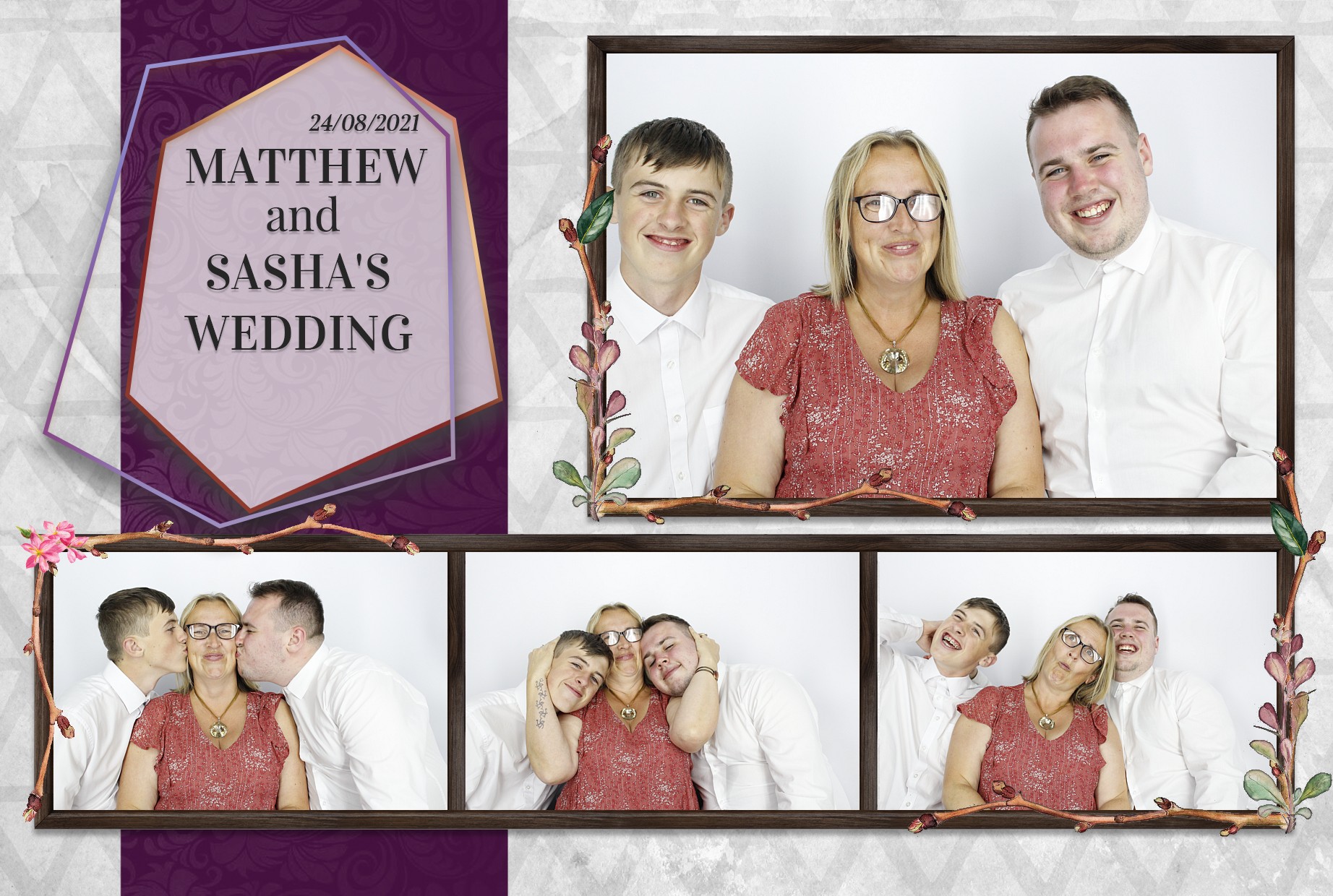 Matthew and Sasha's Wedding  | View more photos from the event at gallery.myphotoboothexperience.co.uk/u/MyPhotoBoothExperienceLtd/Matthew-and-Sashas-Wedding