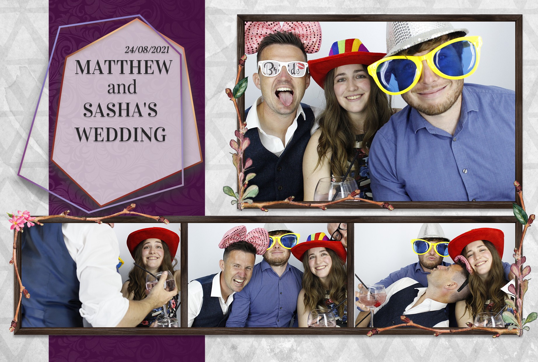 Matthew and Sasha's Wedding  | View more photos from the event at gallery.myphotoboothexperience.co.uk/u/MyPhotoBoothExperienceLtd/Matthew-and-Sashas-Wedding