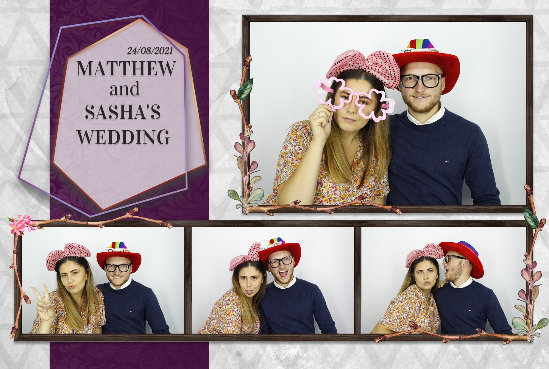 Matthew and Sasha's Wedding  | View more photos from the event at gallery.myphotoboothexperience.co.uk/u/MyPhotoBoothExperienceLtd/Matthew-and-Sashas-Wedding
