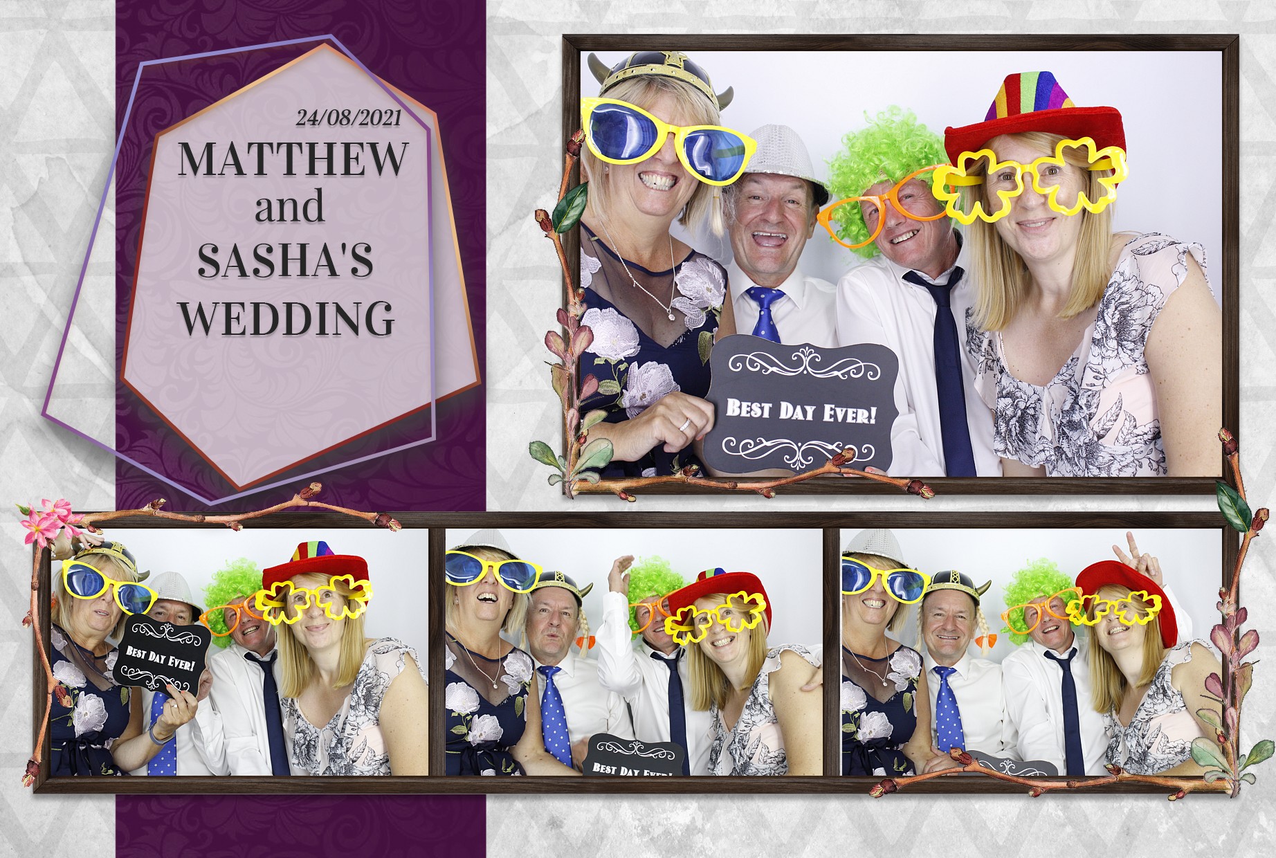 Matthew and Sasha's Wedding  | View more photos from the event at gallery.myphotoboothexperience.co.uk/u/MyPhotoBoothExperienceLtd/Matthew-and-Sashas-Wedding