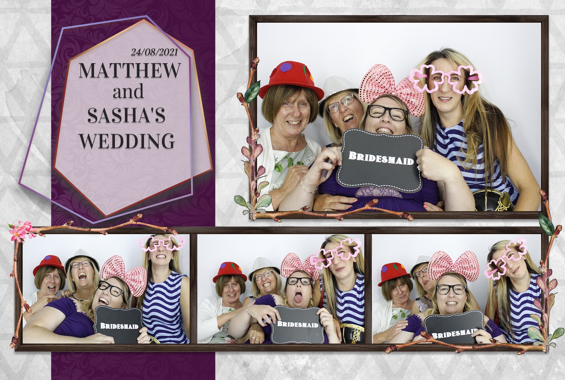 Matthew and Sasha's Wedding  | View more photos from the event at gallery.myphotoboothexperience.co.uk/u/MyPhotoBoothExperienceLtd/Matthew-and-Sashas-Wedding