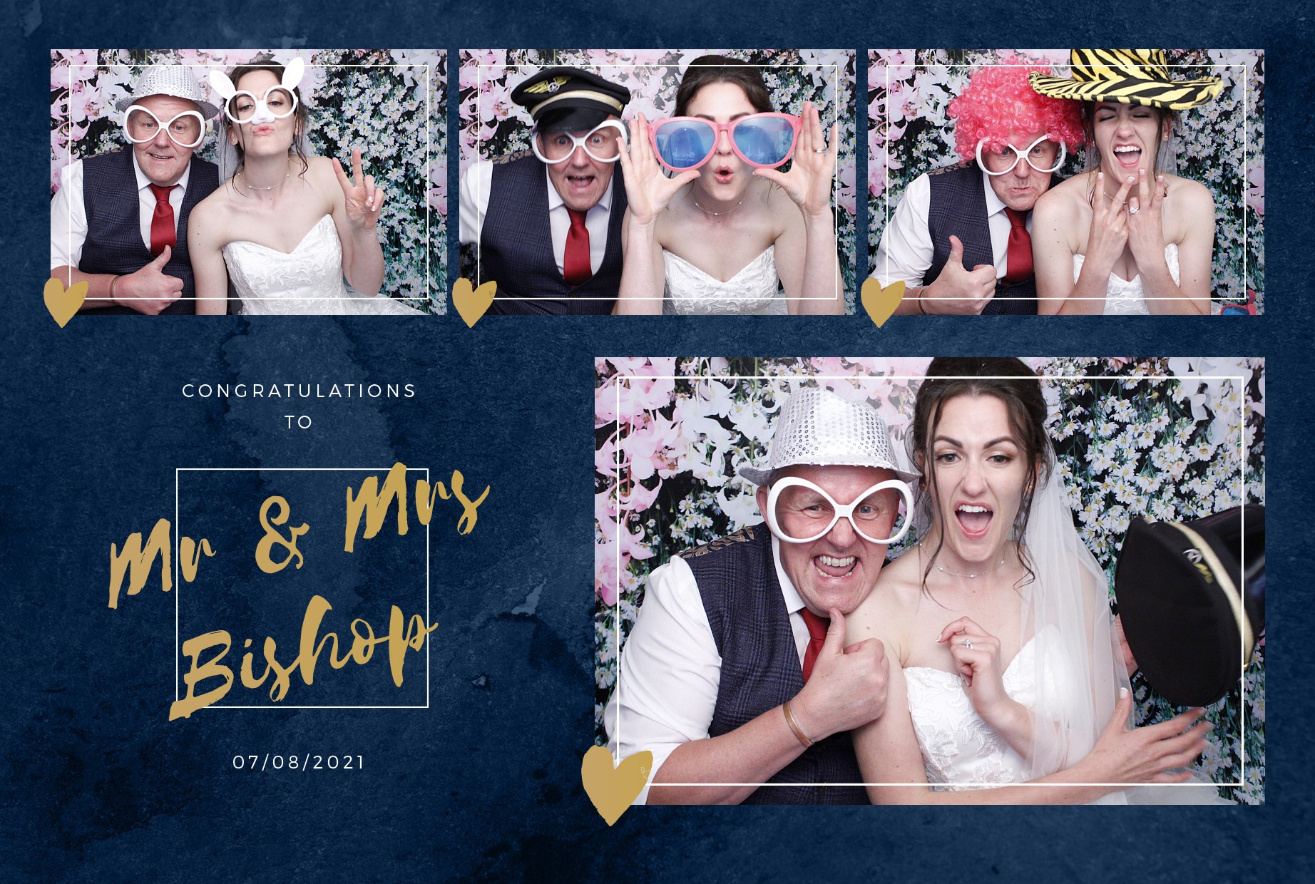 Mr & Mrs Bishop's Wedding | View more photos from the event at gallery.myphotoboothexperience.co.uk/u/MyPhotoBoothExperienceLtd/Mr-Mrs-Bishops-Wedding