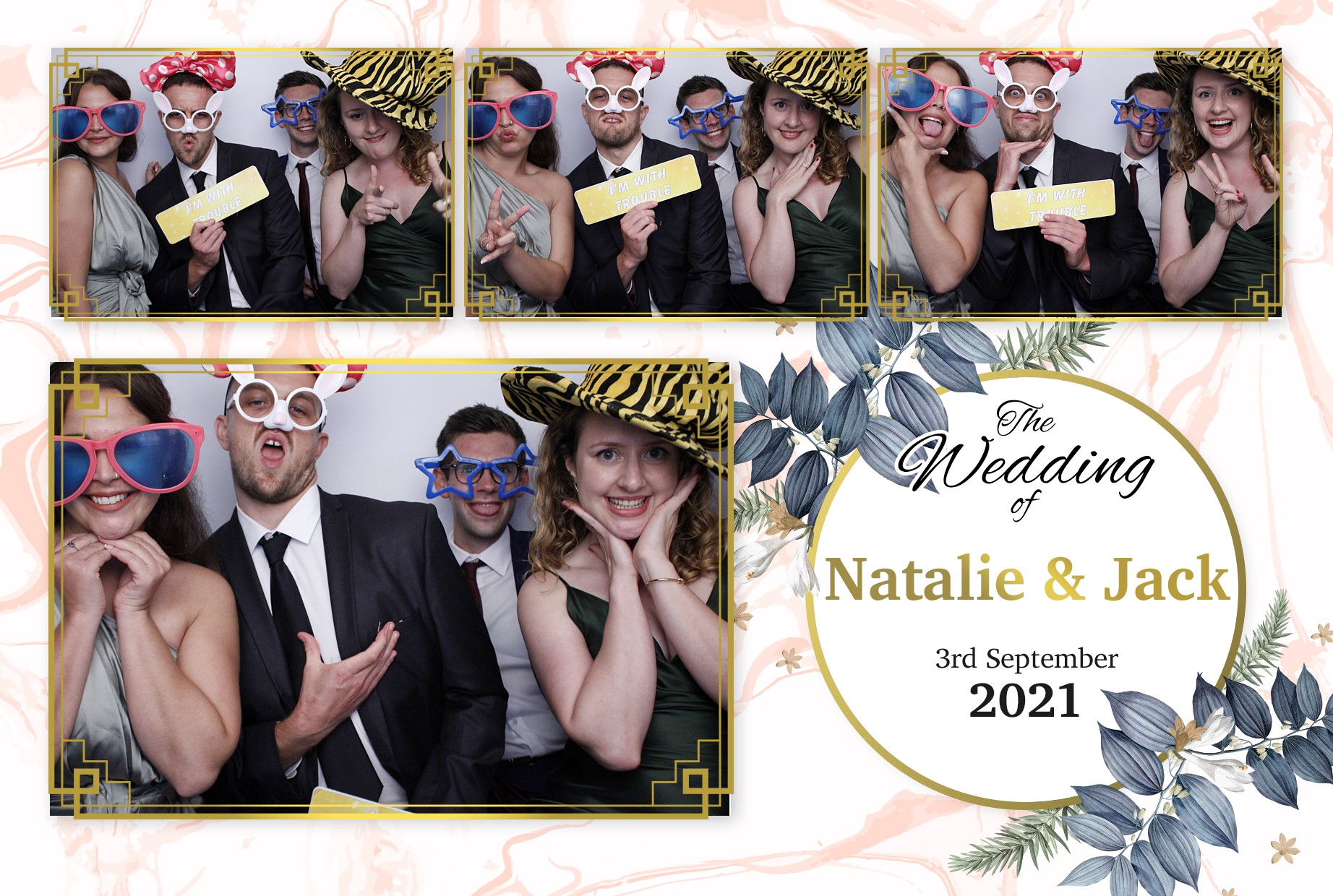 Natalie and Jack's Wedding  | View more photos from the event at gallery.myphotoboothexperience.co.uk/u/MyPhotoBoothExperienceLtd/Natalie-and-Jacks-Wedding