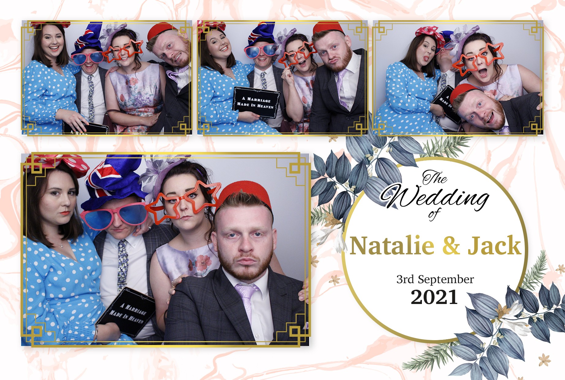 Natalie and Jack's Wedding  | View more photos from the event at gallery.myphotoboothexperience.co.uk/u/MyPhotoBoothExperienceLtd/Natalie-and-Jacks-Wedding