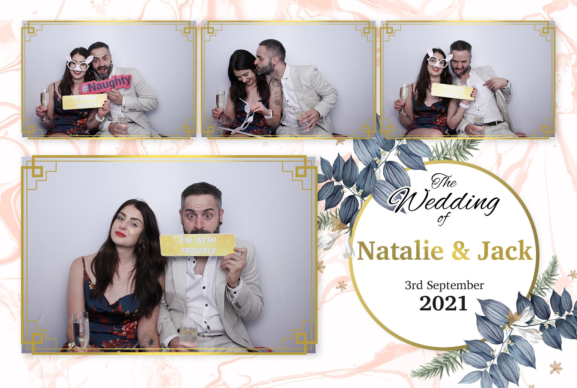 Natalie and Jack's Wedding  | View more photos from the event at gallery.myphotoboothexperience.co.uk/u/MyPhotoBoothExperienceLtd/Natalie-and-Jacks-Wedding