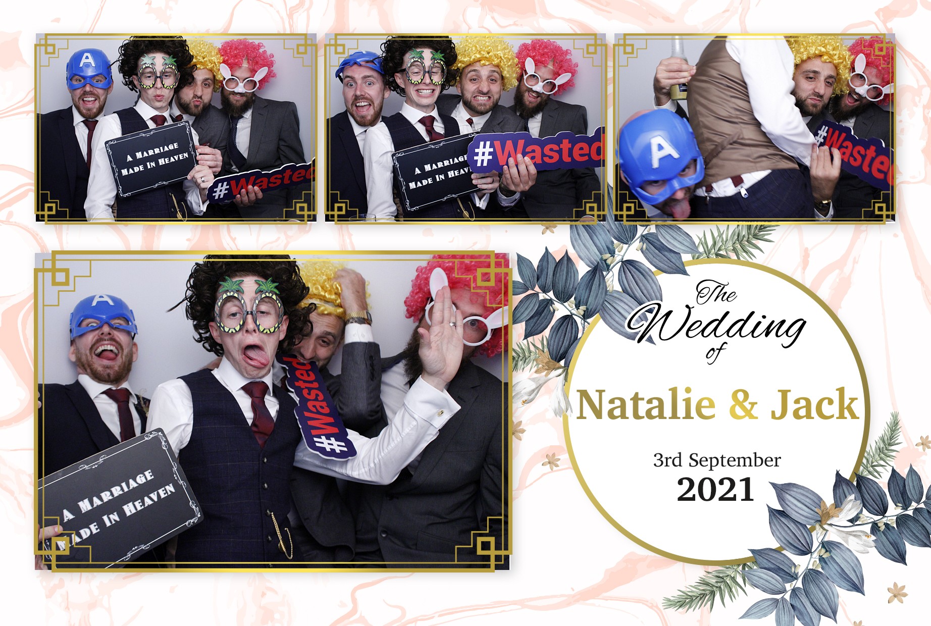 Natalie and Jack's Wedding  | View more photos from the event at gallery.myphotoboothexperience.co.uk/u/MyPhotoBoothExperienceLtd/Natalie-and-Jacks-Wedding