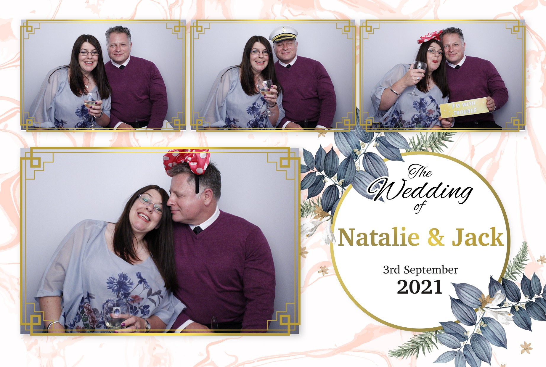 Natalie and Jack's Wedding  | View more photos from the event at gallery.myphotoboothexperience.co.uk/u/MyPhotoBoothExperienceLtd/Natalie-and-Jacks-Wedding