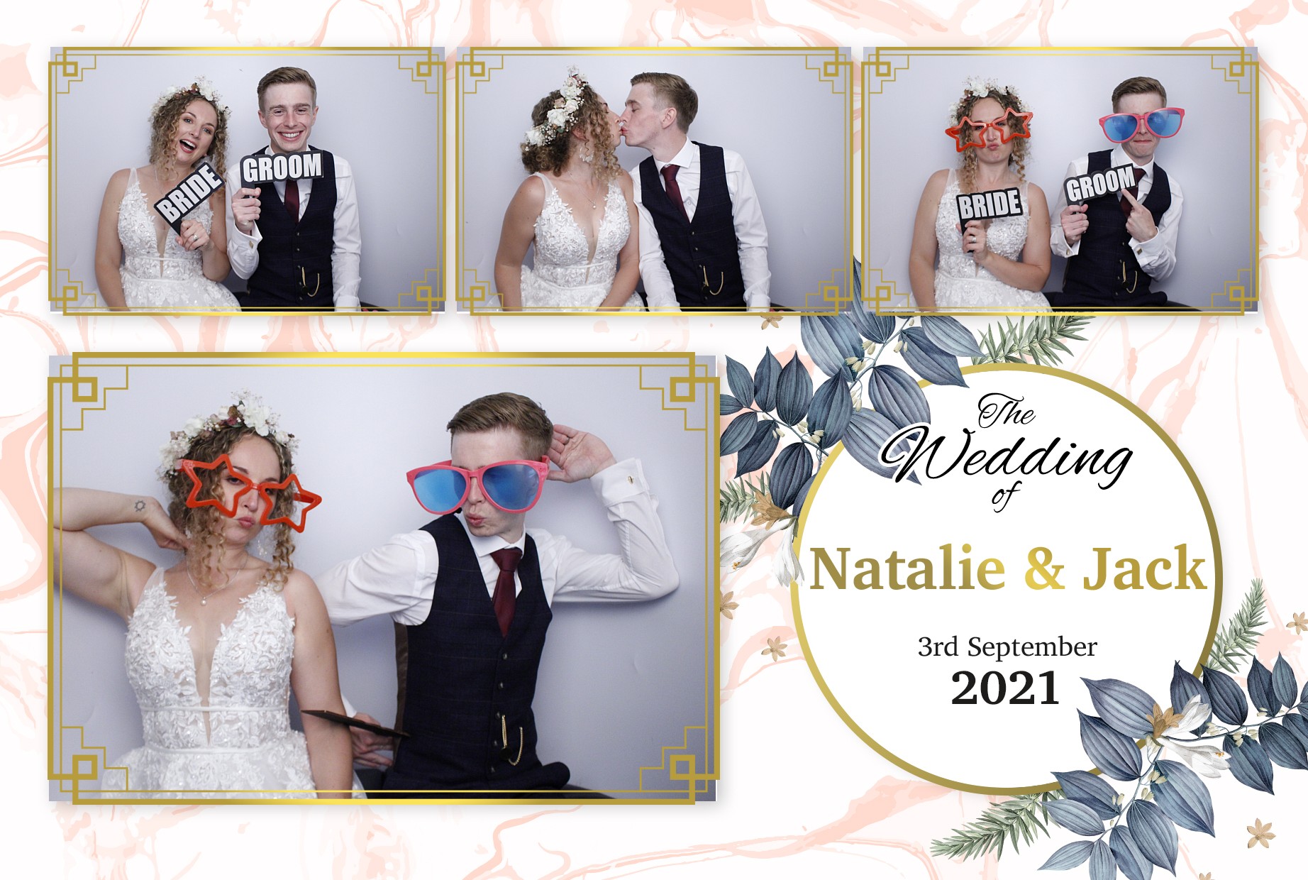 Natalie and Jack's Wedding  | View more photos from the event at gallery.myphotoboothexperience.co.uk/u/MyPhotoBoothExperienceLtd/Natalie-and-Jacks-Wedding