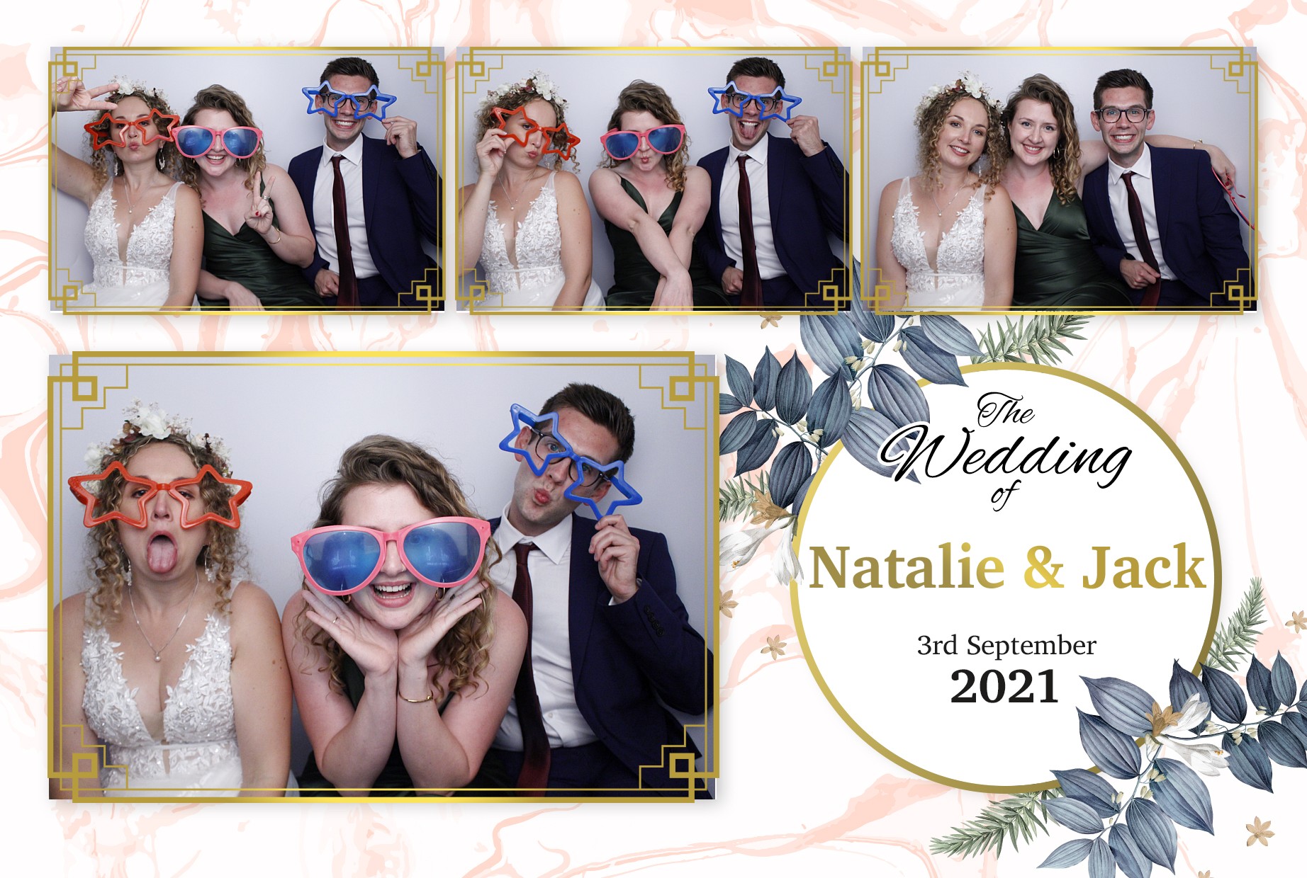 Natalie and Jack's Wedding  | View more photos from the event at gallery.myphotoboothexperience.co.uk/u/MyPhotoBoothExperienceLtd/Natalie-and-Jacks-Wedding