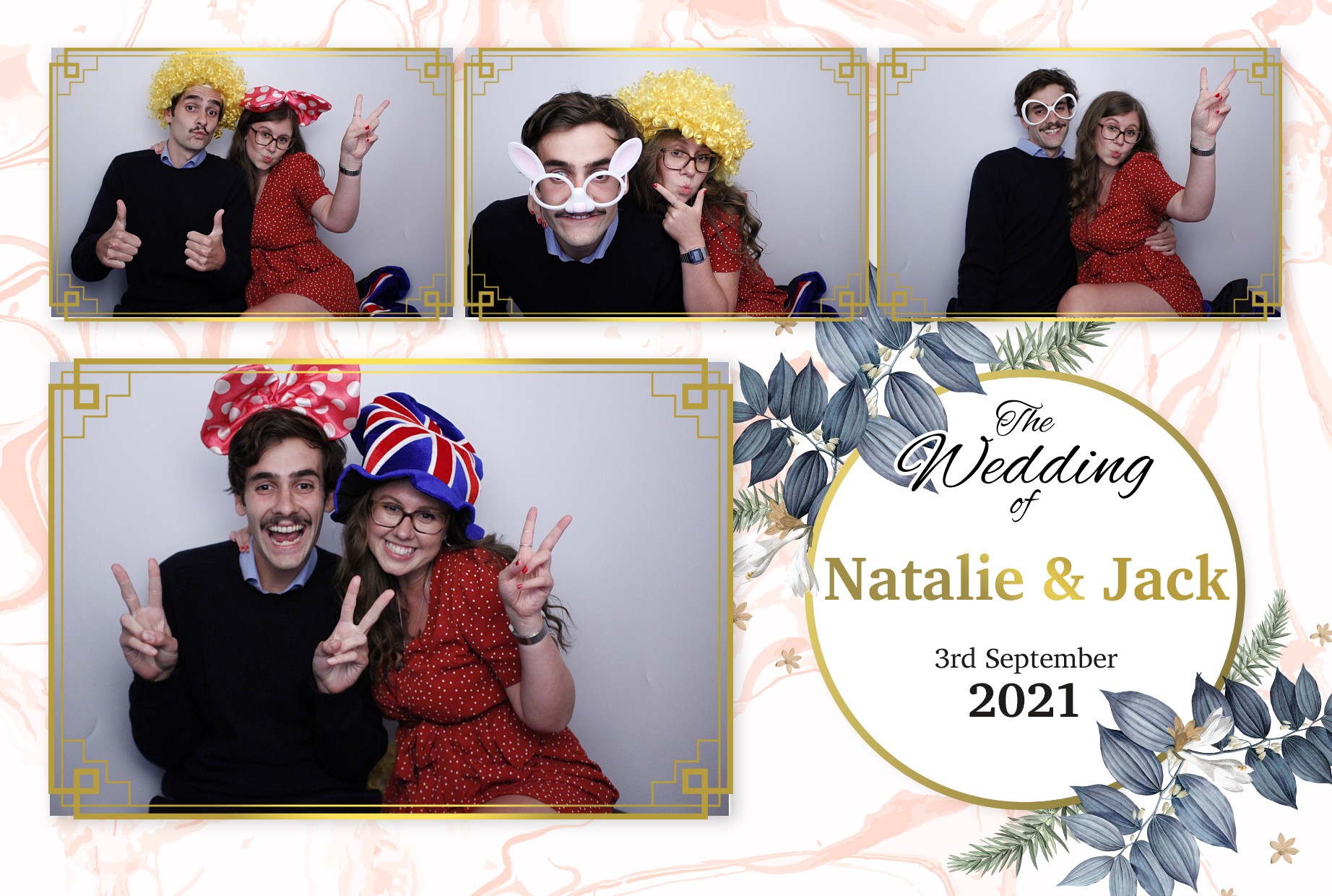 Natalie and Jack's Wedding  | View more photos from the event at gallery.myphotoboothexperience.co.uk/u/MyPhotoBoothExperienceLtd/Natalie-and-Jacks-Wedding