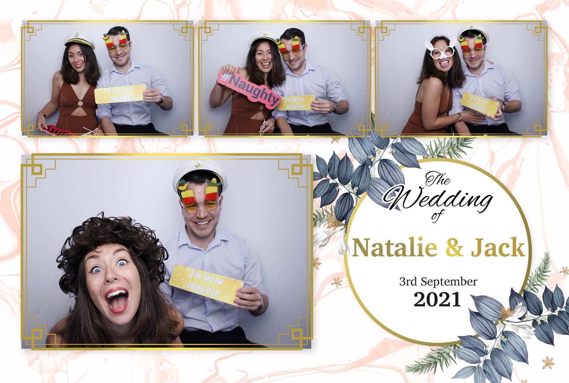 Natalie and Jack's Wedding  | View more photos from the event at gallery.myphotoboothexperience.co.uk/u/MyPhotoBoothExperienceLtd/Natalie-and-Jacks-Wedding