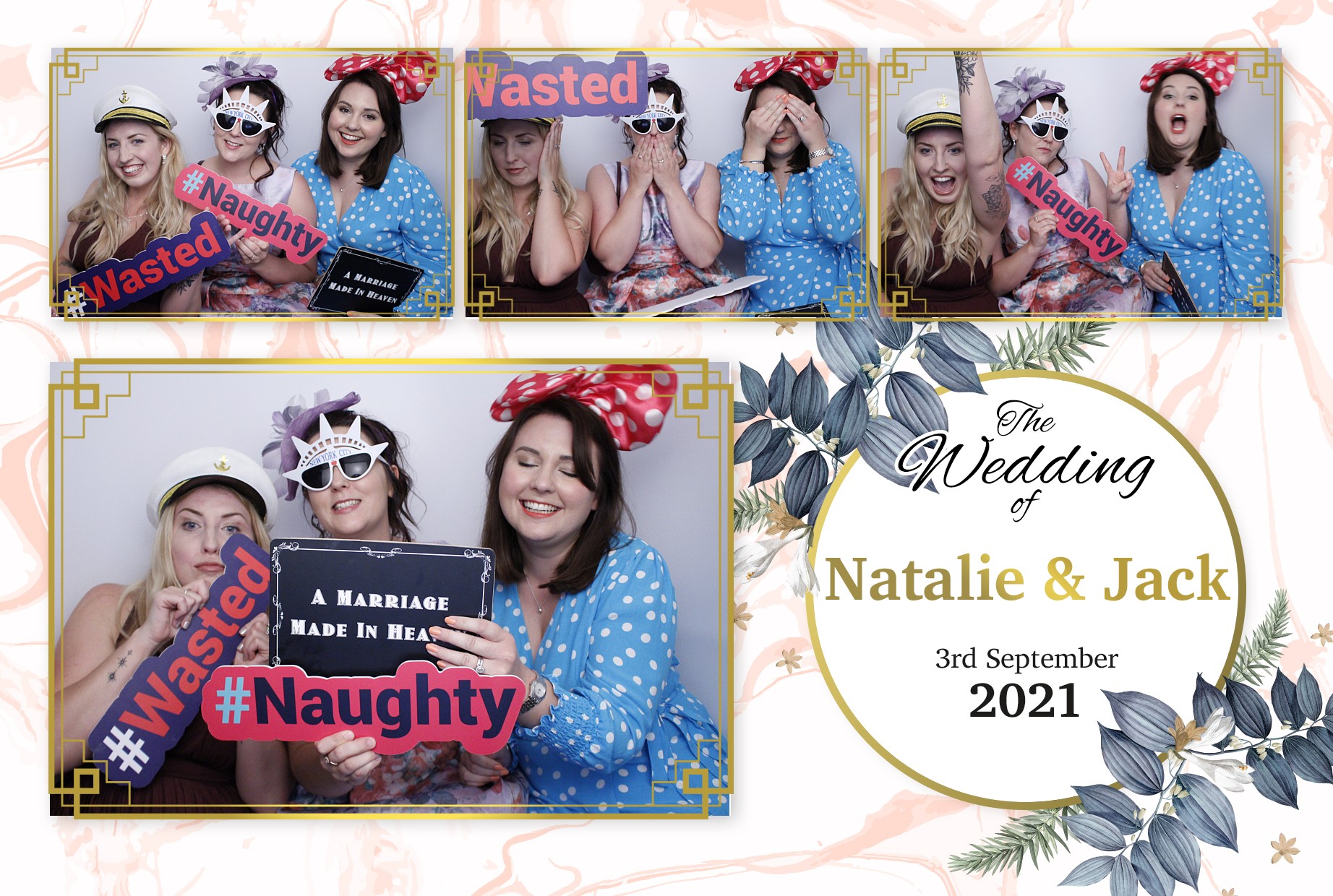 Natalie and Jack's Wedding  | View more photos from the event at gallery.myphotoboothexperience.co.uk/u/MyPhotoBoothExperienceLtd/Natalie-and-Jacks-Wedding