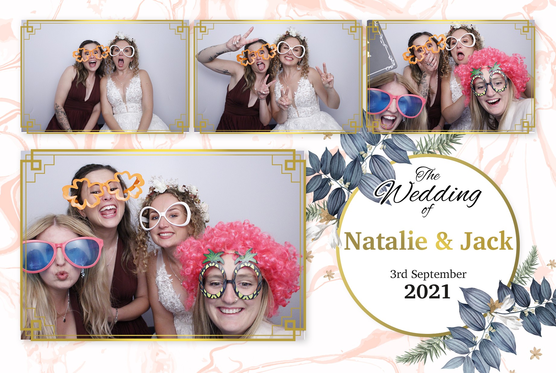 Natalie and Jack's Wedding  | View more photos from the event at gallery.myphotoboothexperience.co.uk/u/MyPhotoBoothExperienceLtd/Natalie-and-Jacks-Wedding